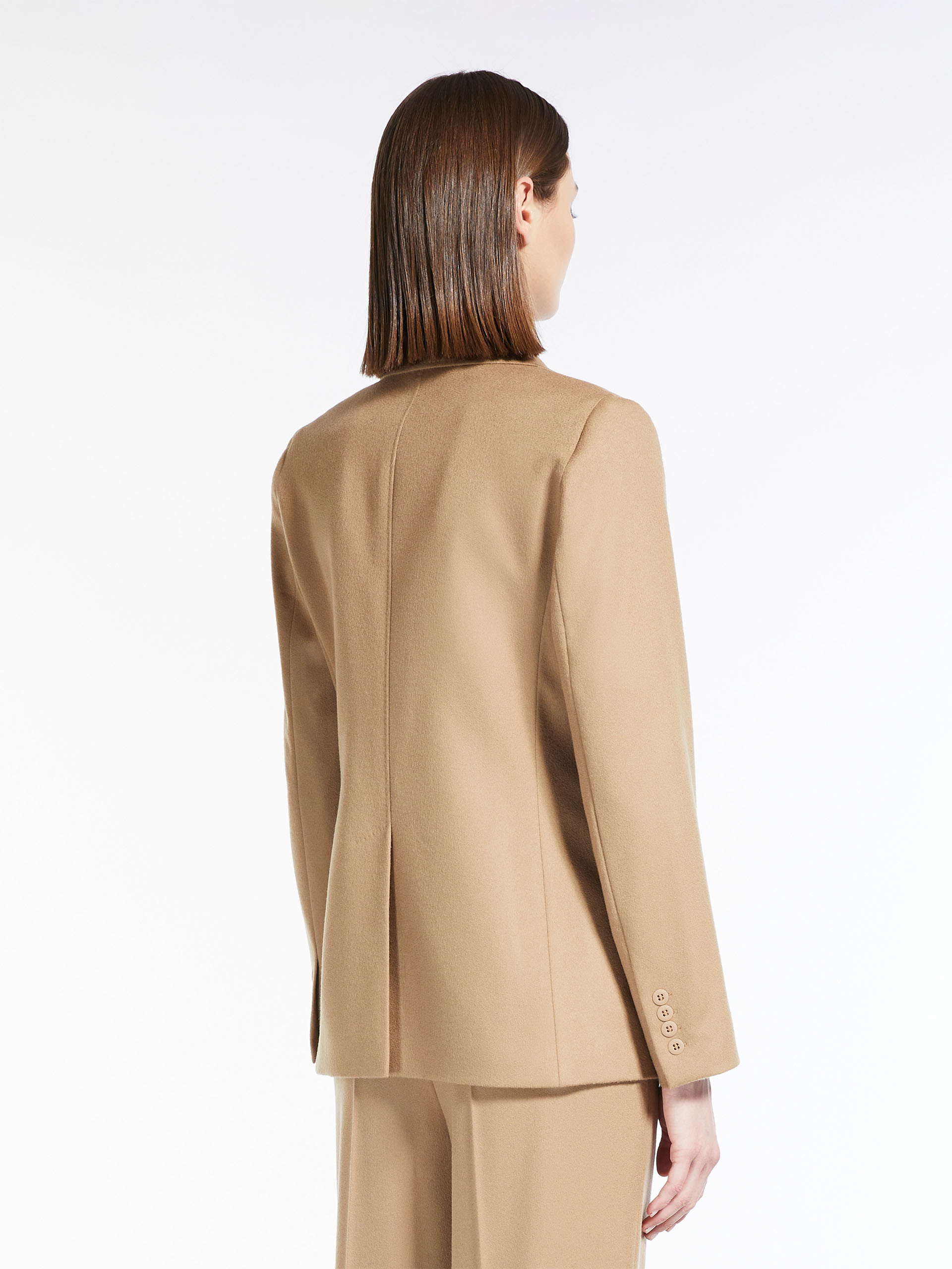 MAX MARA - Wool single-breasted jacket - CAMEL - MAX MARA SALE