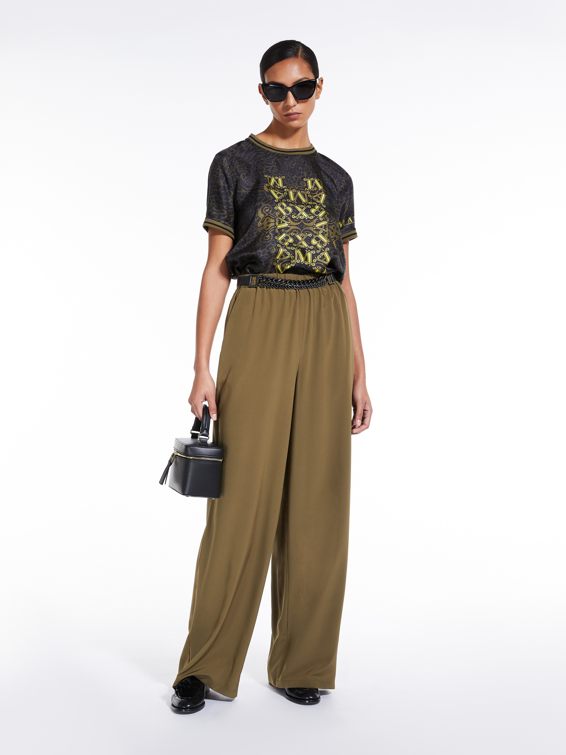 MAX MARA - Printed silk twill blouse - BLACK - MAX MARA SALE