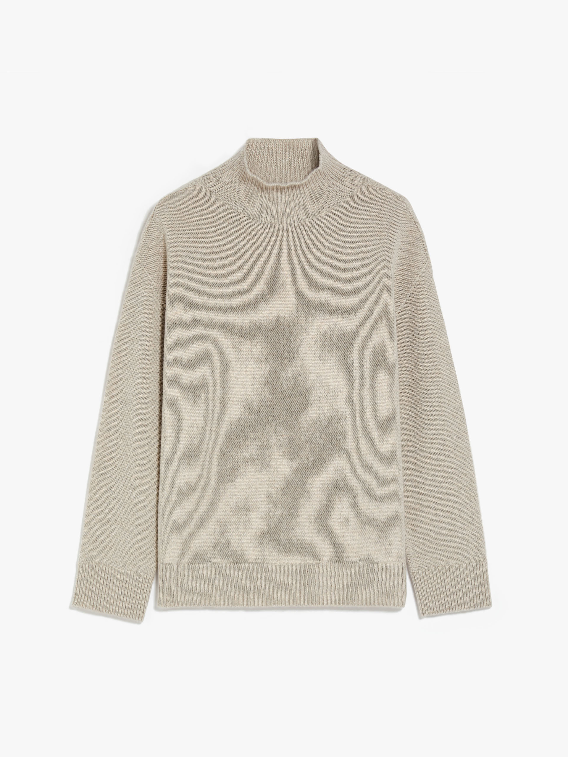 MAX MARA - Cashmere yarn polo-neck sweater - ECRU - MAX MARA SALE