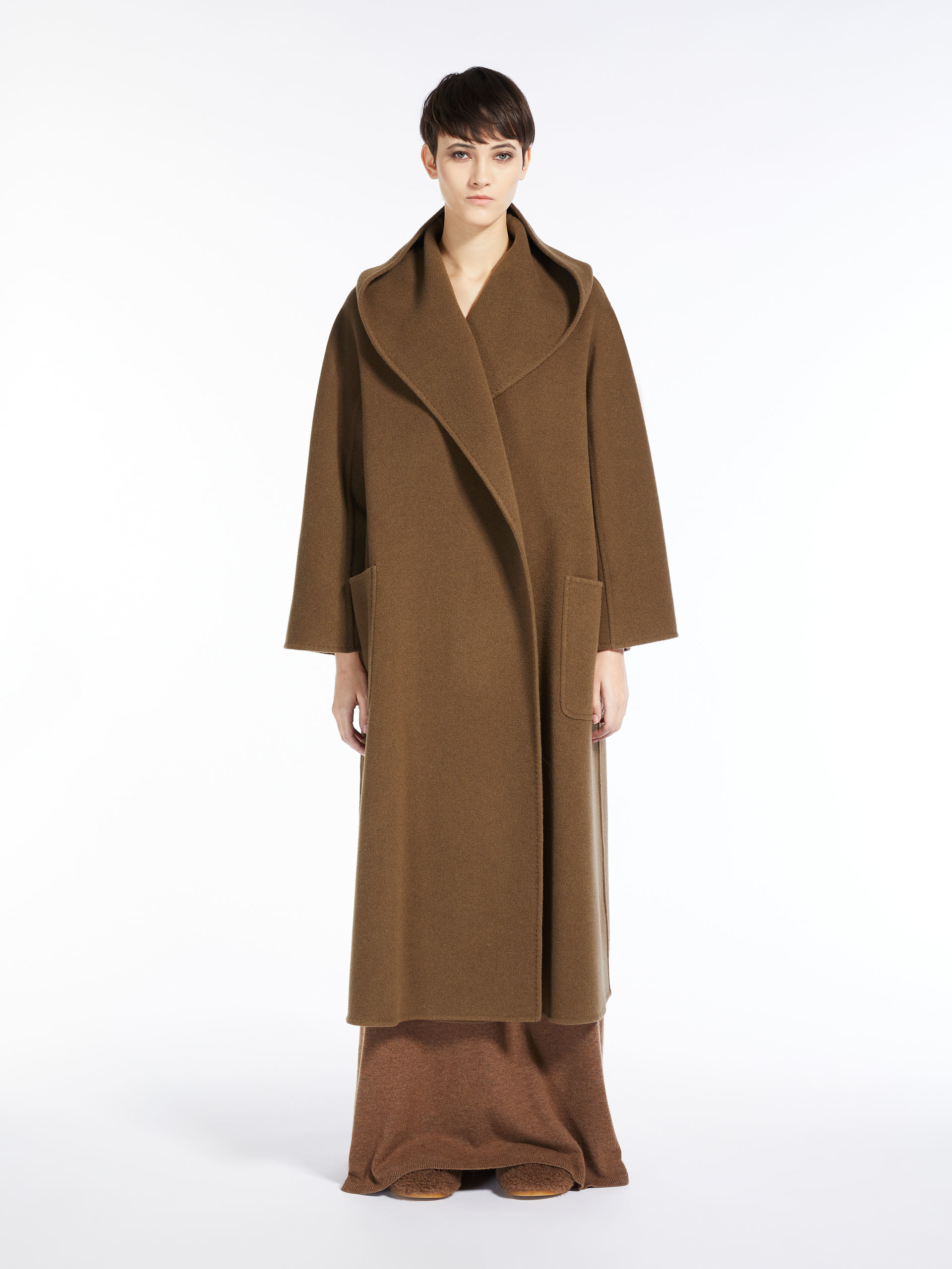 MAX MARA - Cashmere robe coat - TOBACCO - MAX MARA SALE
