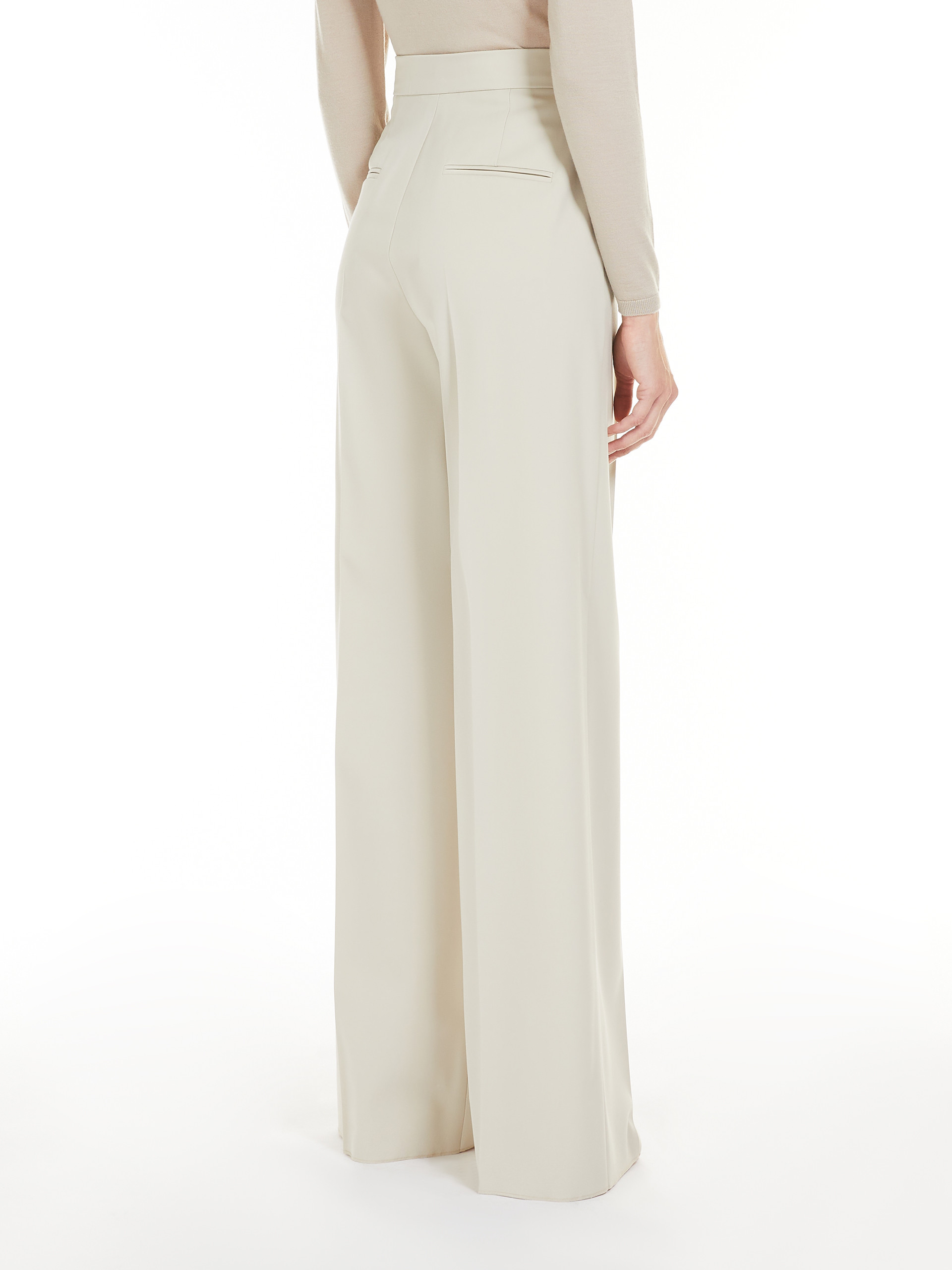 MAX MARA - High-waisted wool trousers - SAND - MAX MARA SALE