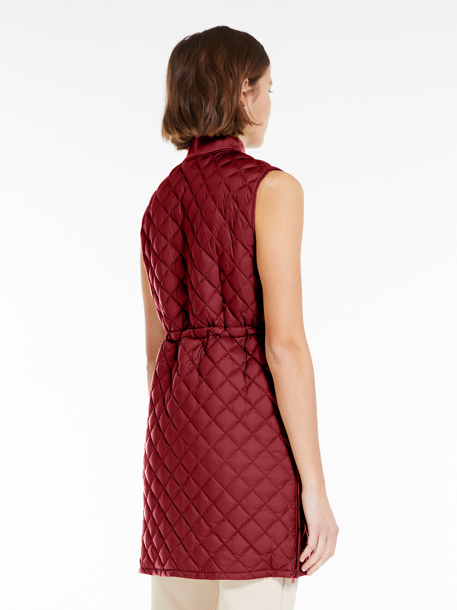 MAX MARA - Quilted nylon gilet - BRICK RED - MAX MARA SALE