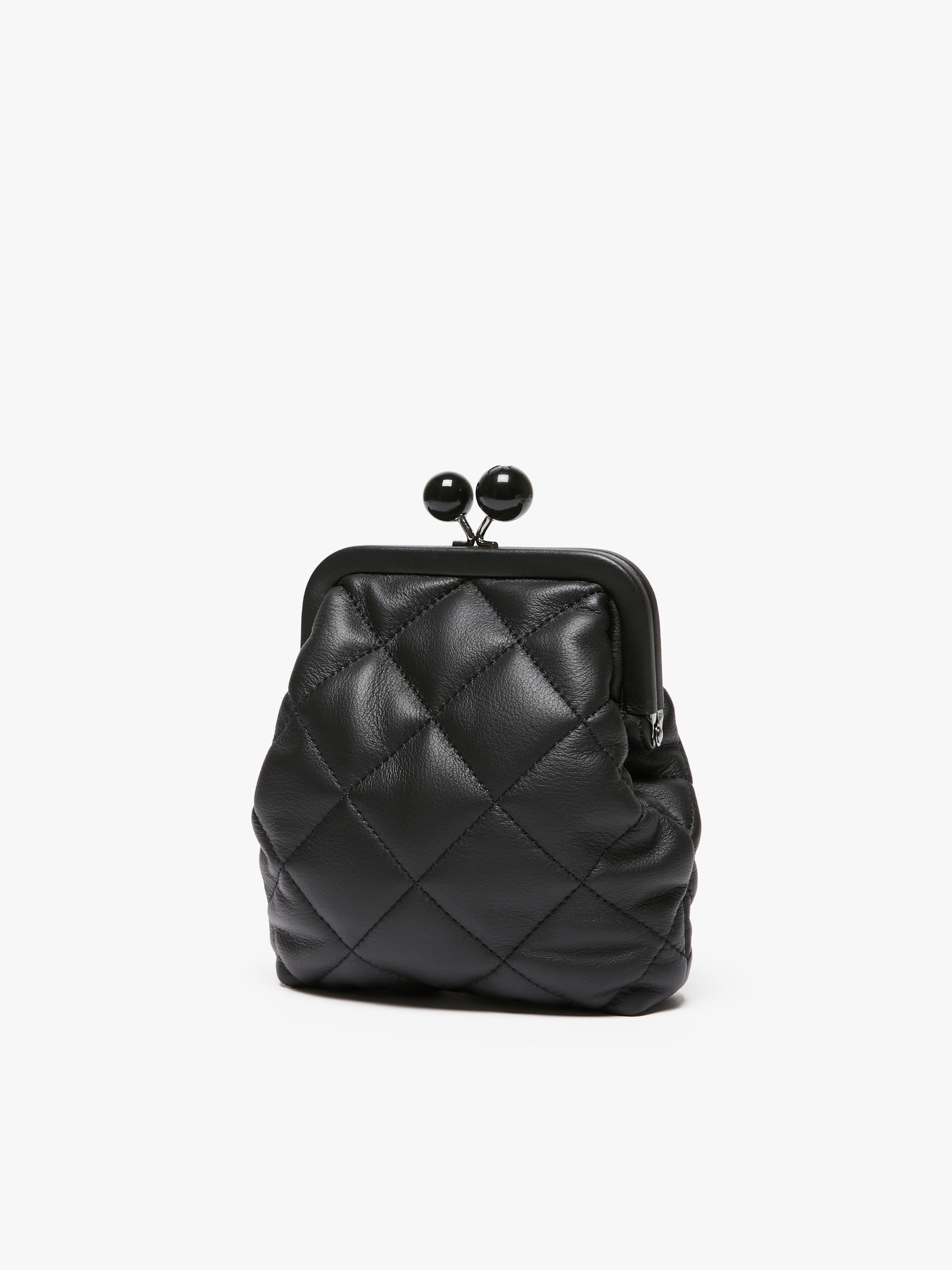MAX MARA - Pasticcino Bag phone holder in nappa leather - BLACK - MAX MARA SALE