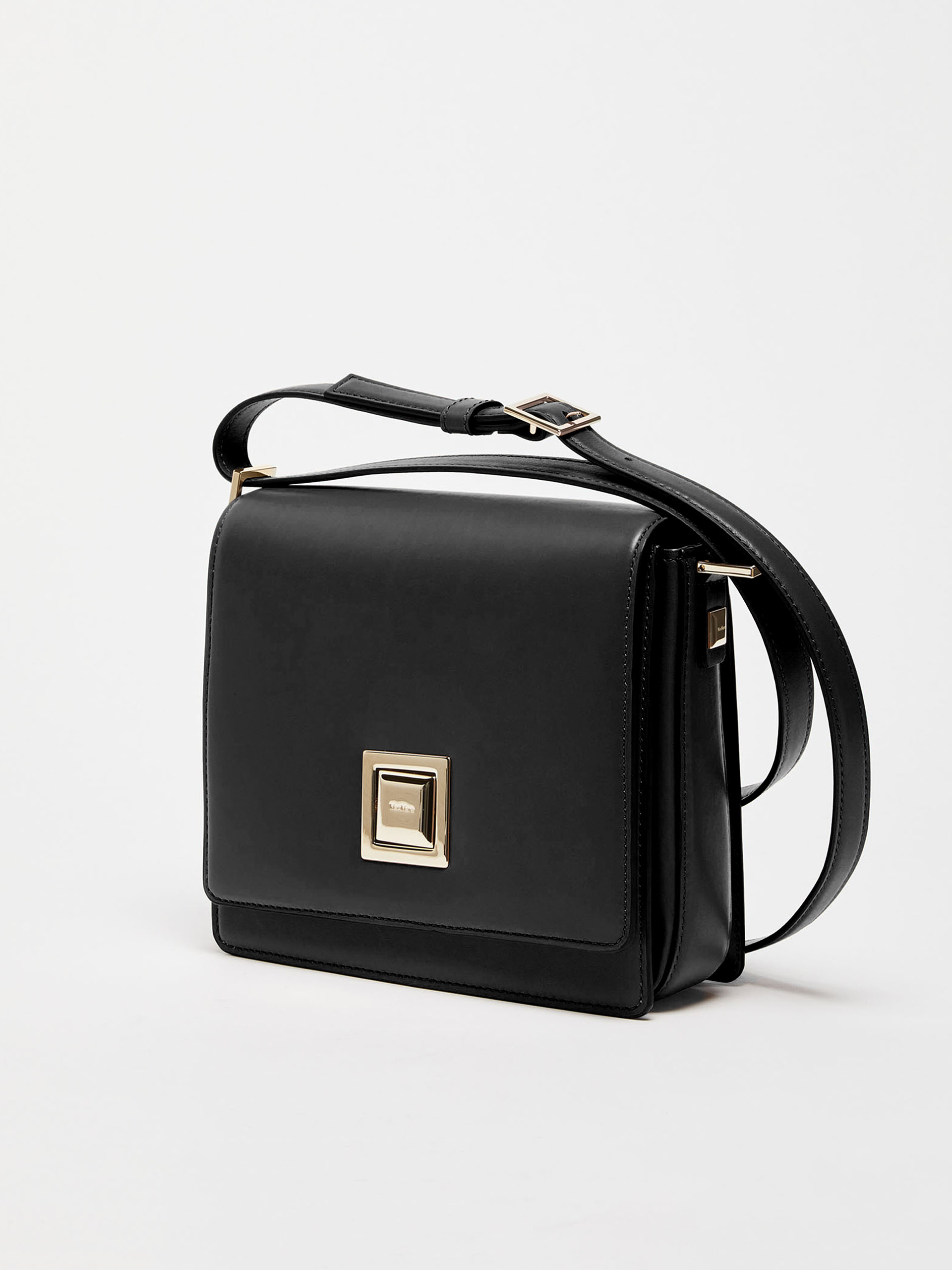 MAX MARA - Medium leather MM Bag - BLACK - MAX MARA SALE