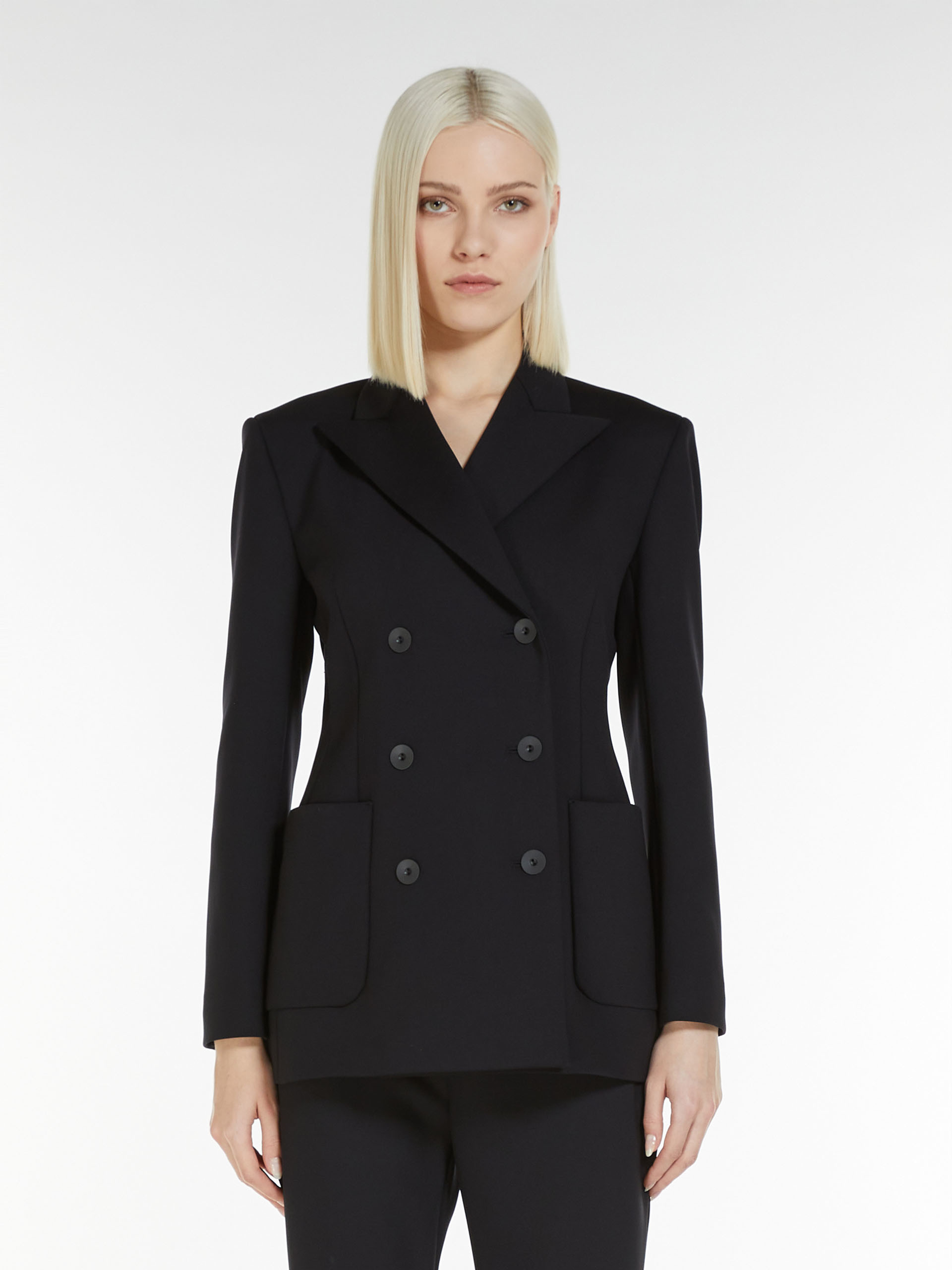 MAX MARA - Scuba jersey jacket - BLACK - MAX MARA SALE