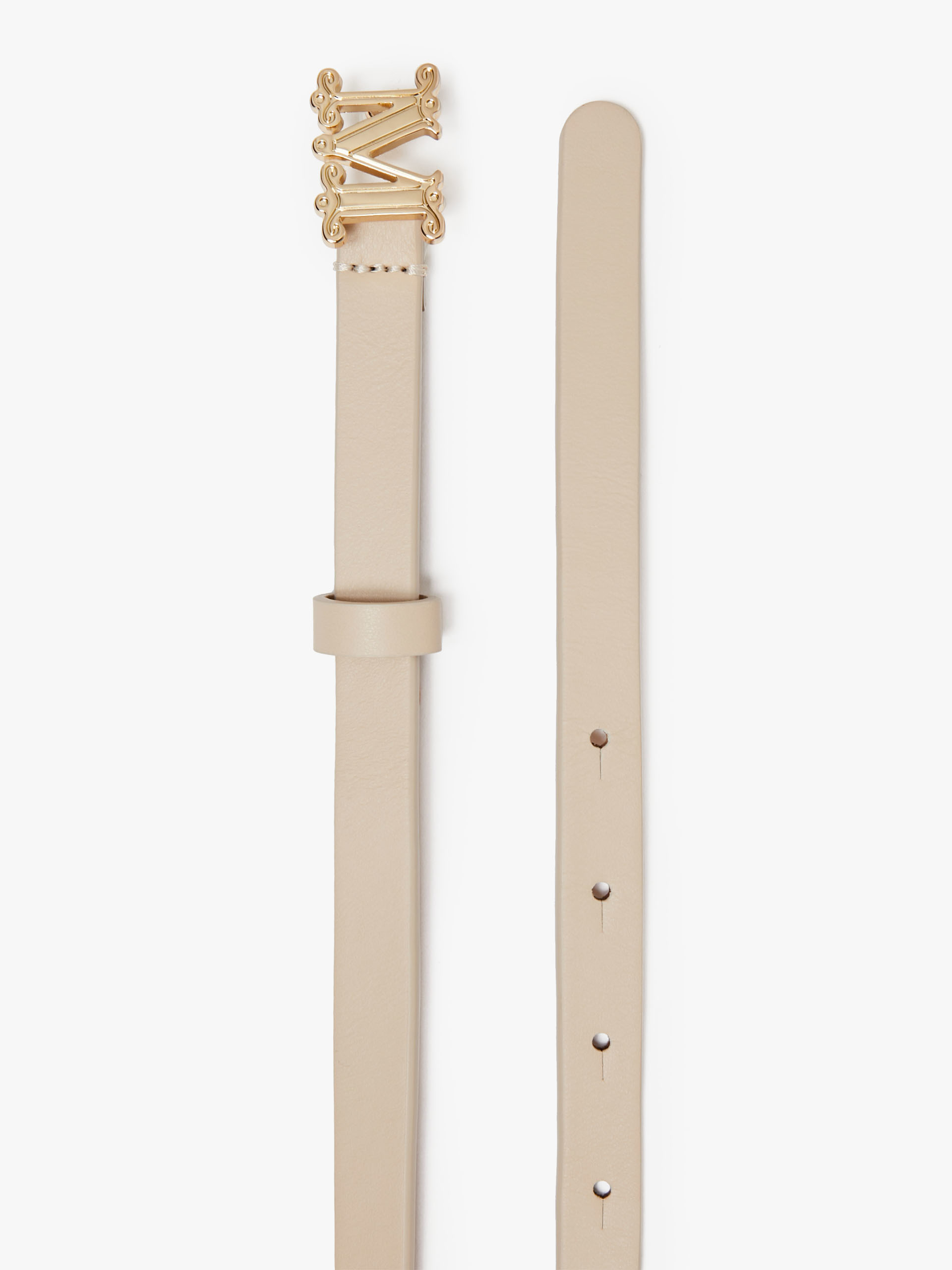 MAX MARA - Leather monogram belt - PINK - MAX MARA SALE