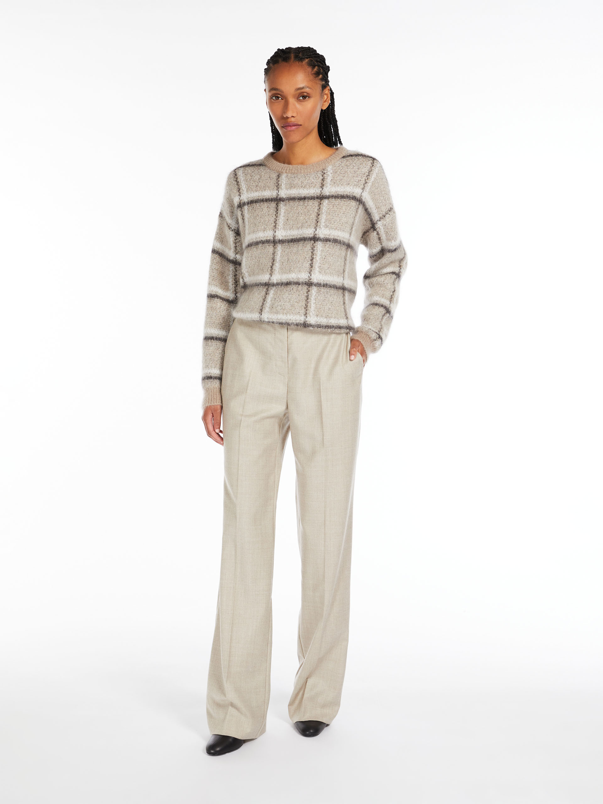 MAX MARA - Mohair-blend jacquard jumper - SKIN ORIENT - MAX MARA SALE