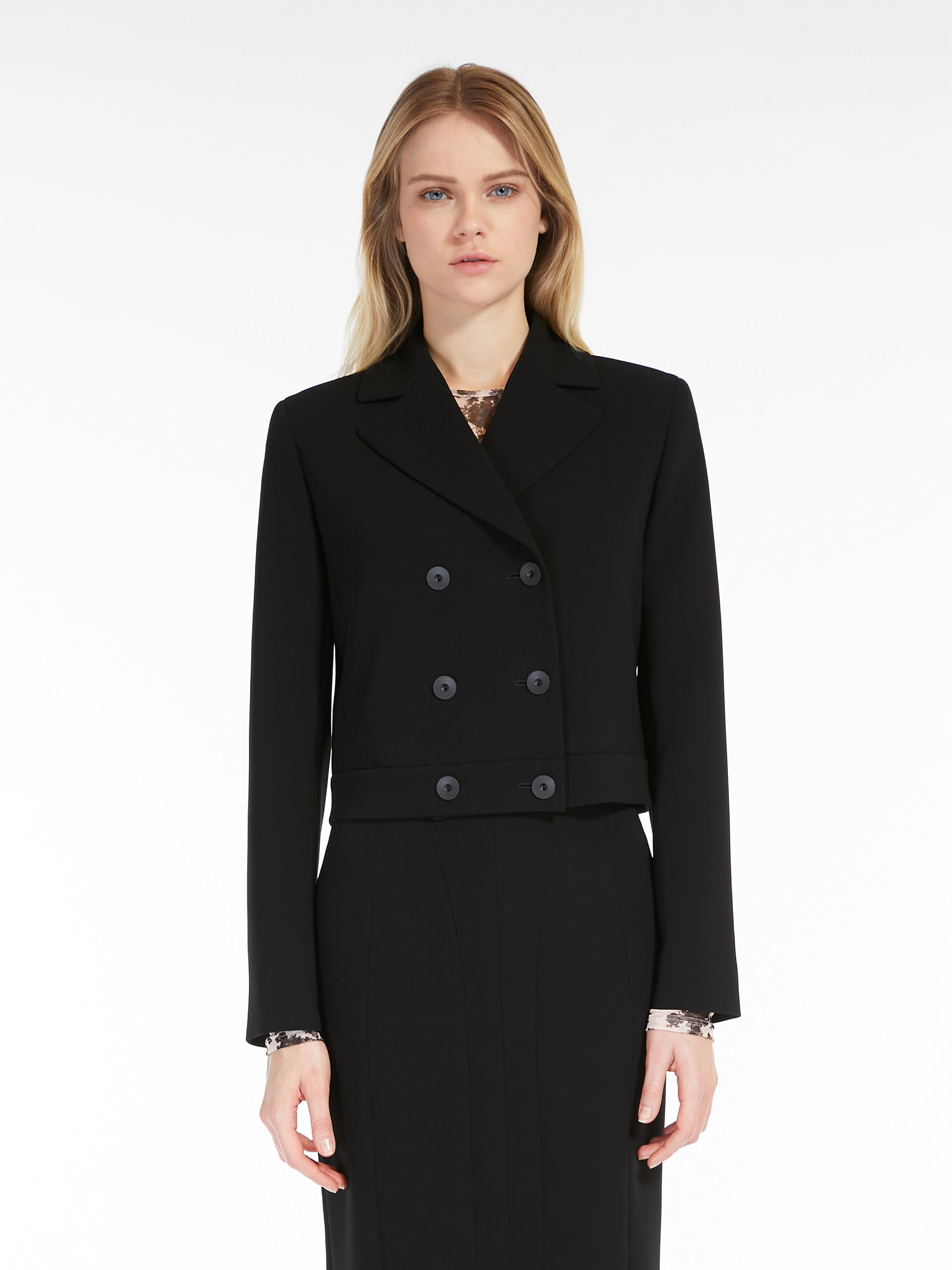 MAX MARA - Cady cropped jacket - BLACK - MAX MARA SALE