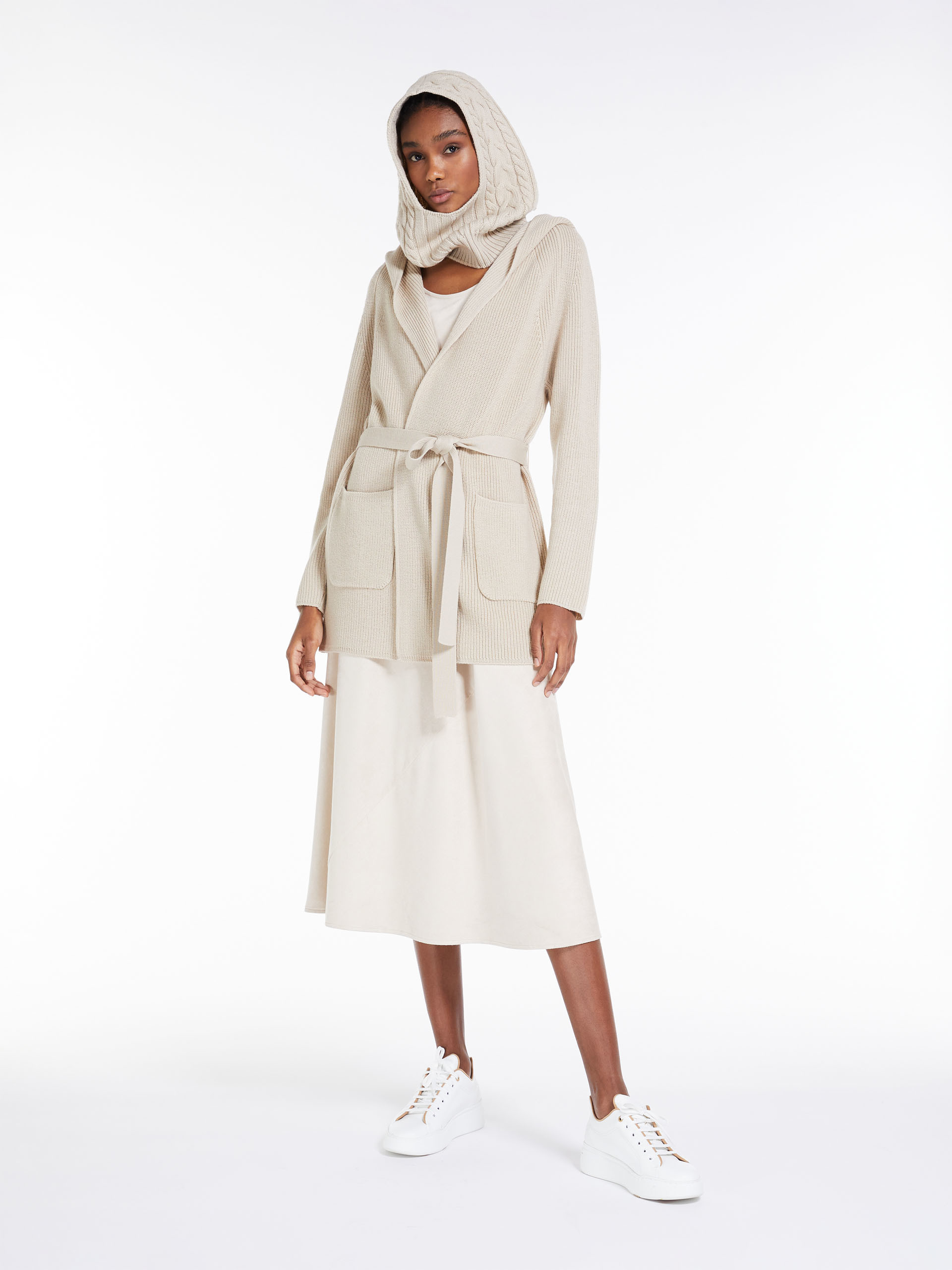 MAX MARA - Wool yarn coat - ALBINO - MAX MARA SALE