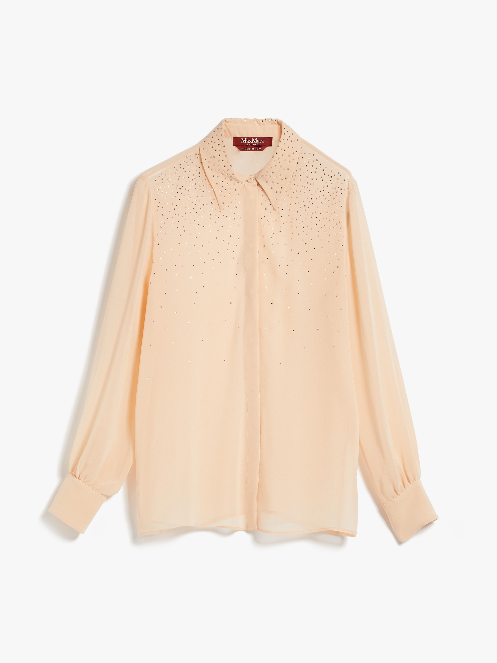 MAX MARA - Silk georgette shirt - POWDER - MAX MARA SALE