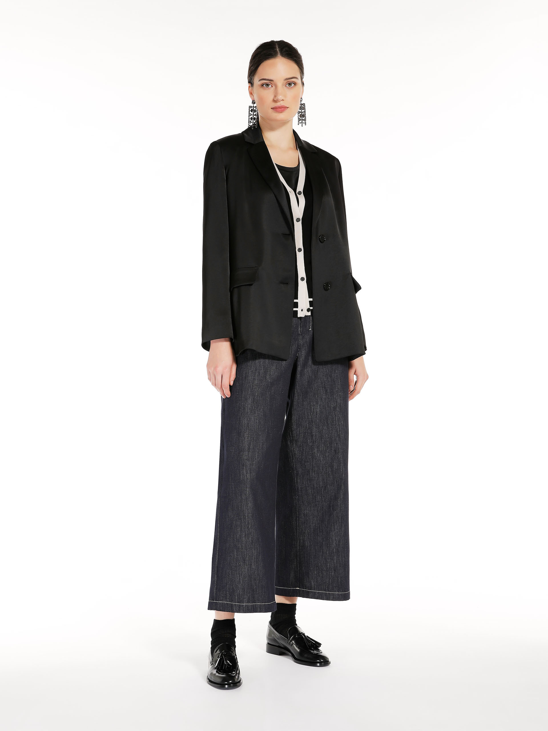 MAX MARA - Wool yarn cardigan - BLACK - MAX MARA SALE