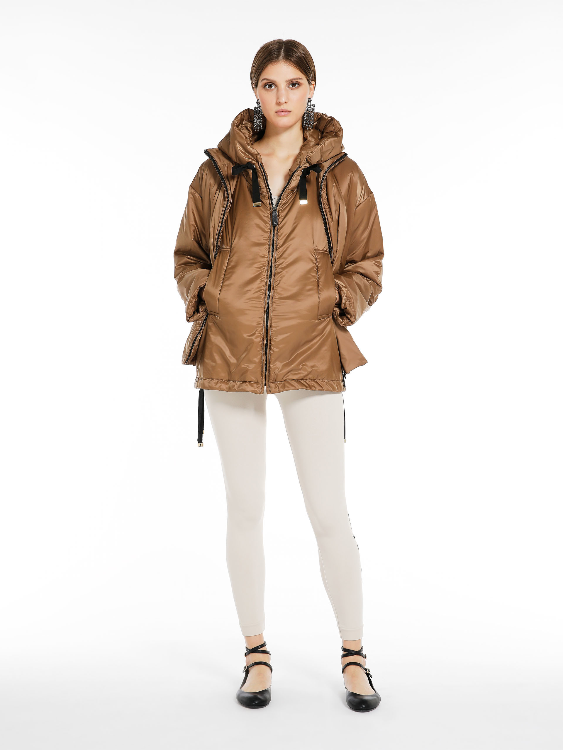 MAX MARA - Water-repellent canvas jacket - CARAMEL - MAX MARA SALE