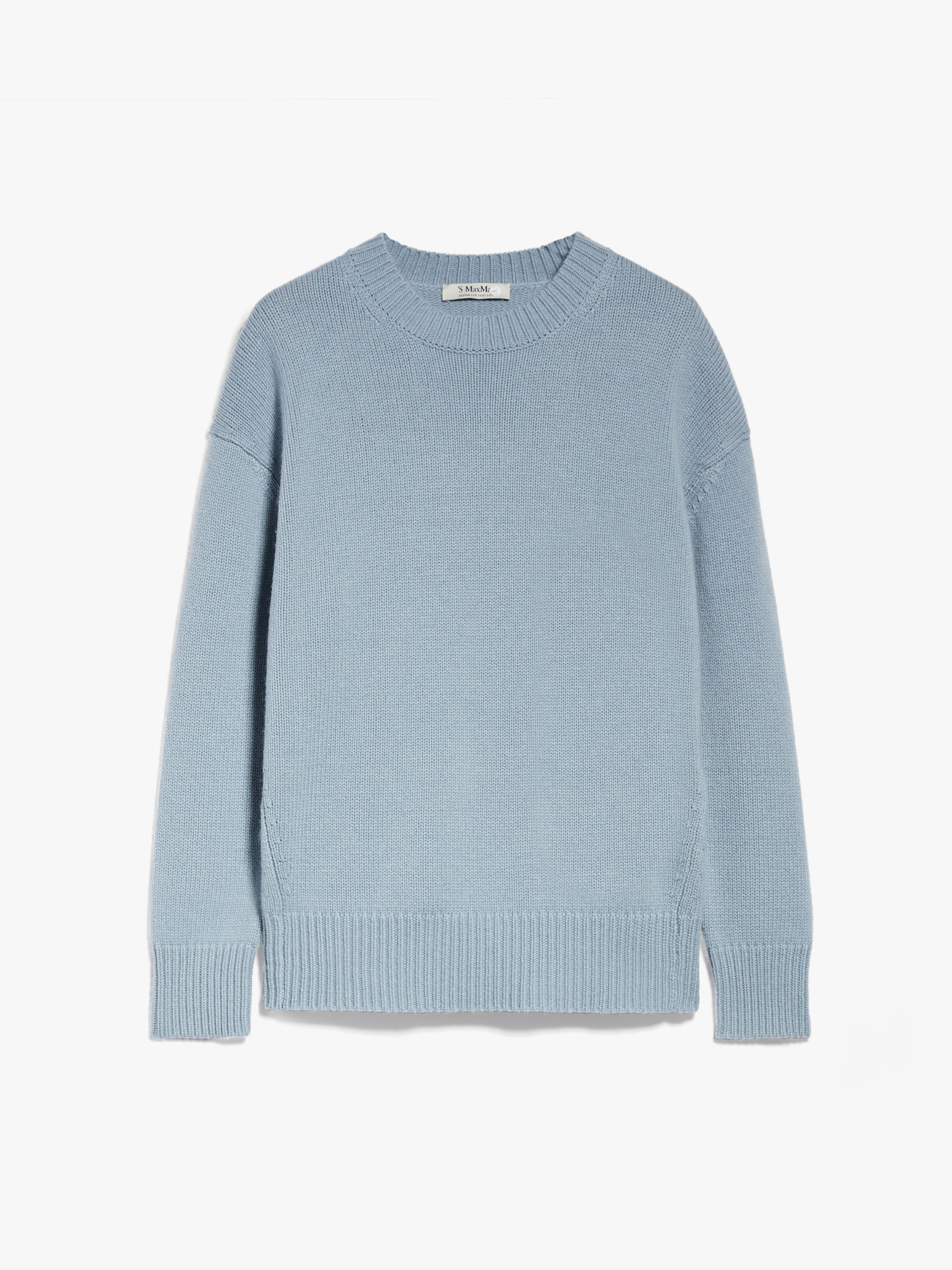 MAX MARA - Oversized wool and cashmere sweater - LIGHT BLUE - MAX MARA SALE