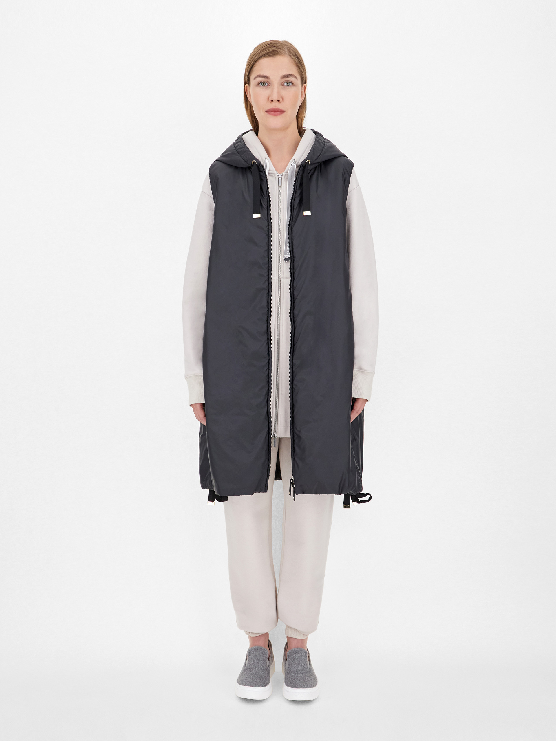 MAX MARA - Water-resistant technical canvas gilet - BLACK - MAX MARA SALE