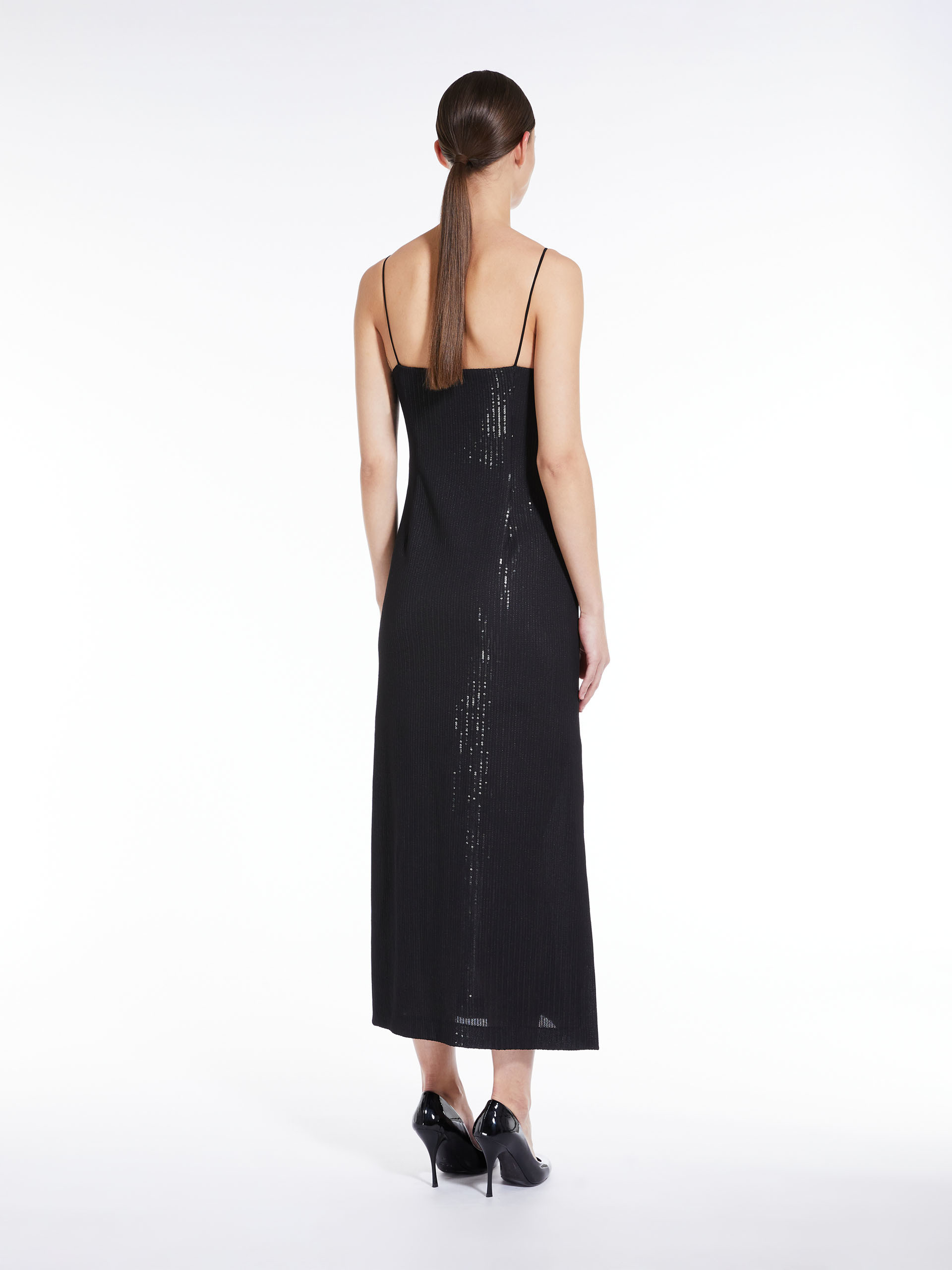 MAX MARA - Long sequined dress - BLACK - MAX MARA SALE