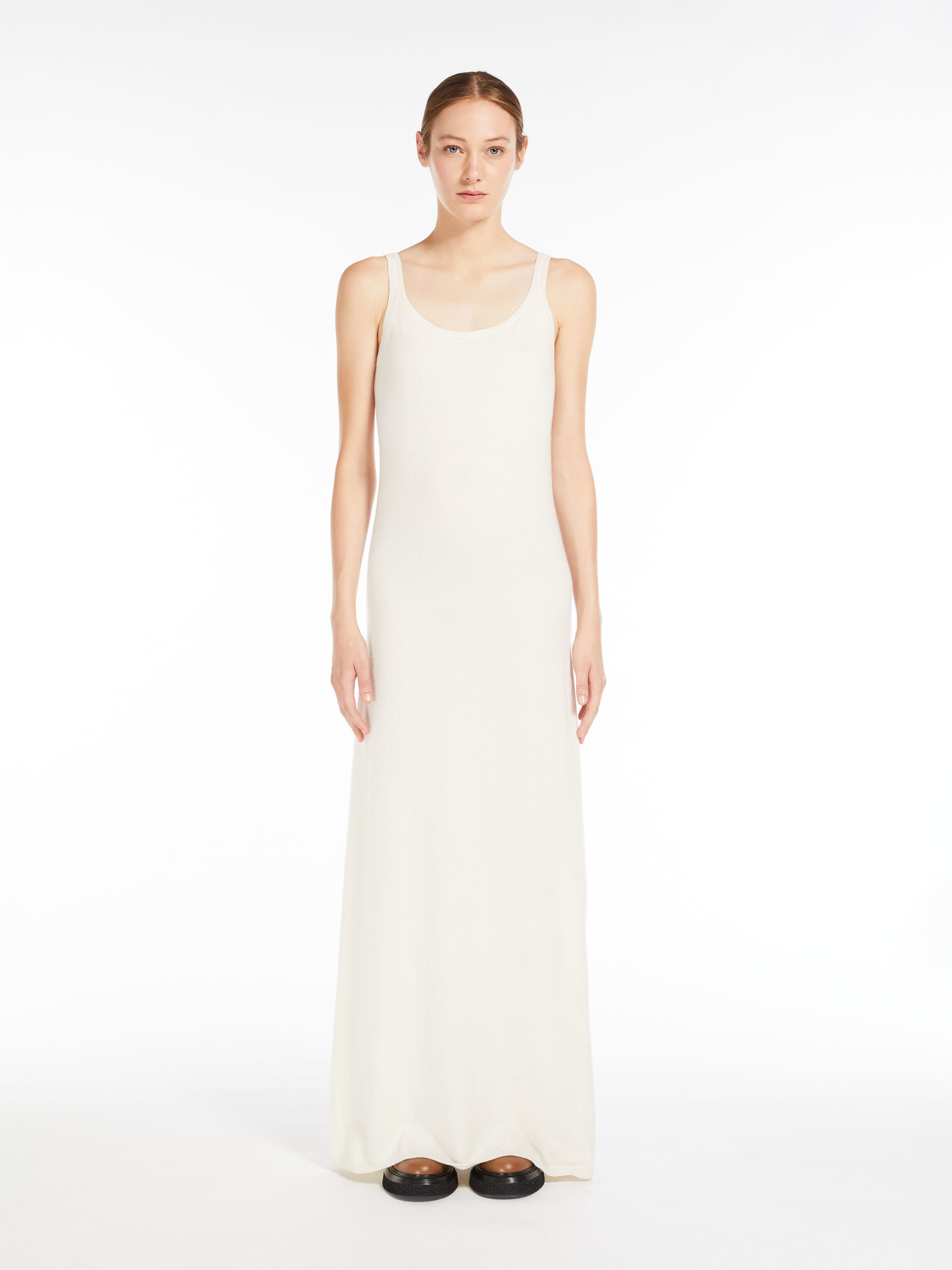 MAX MARA - Wool and cashmere slip dress - WHITE - MAX MARA SALE