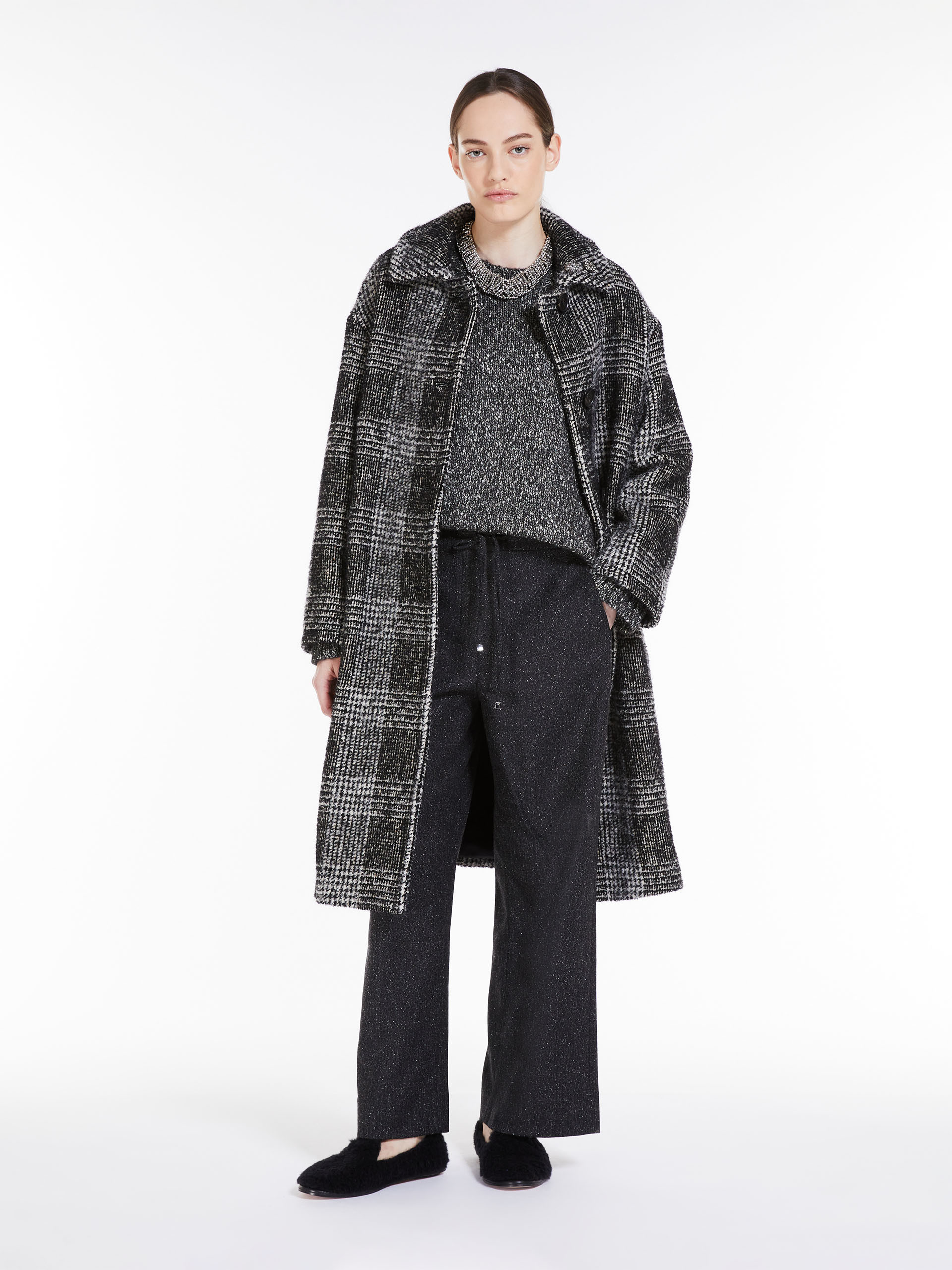 MAX MARA - Cotton and alpaca sweater - BLACK - MAX MARA SALE