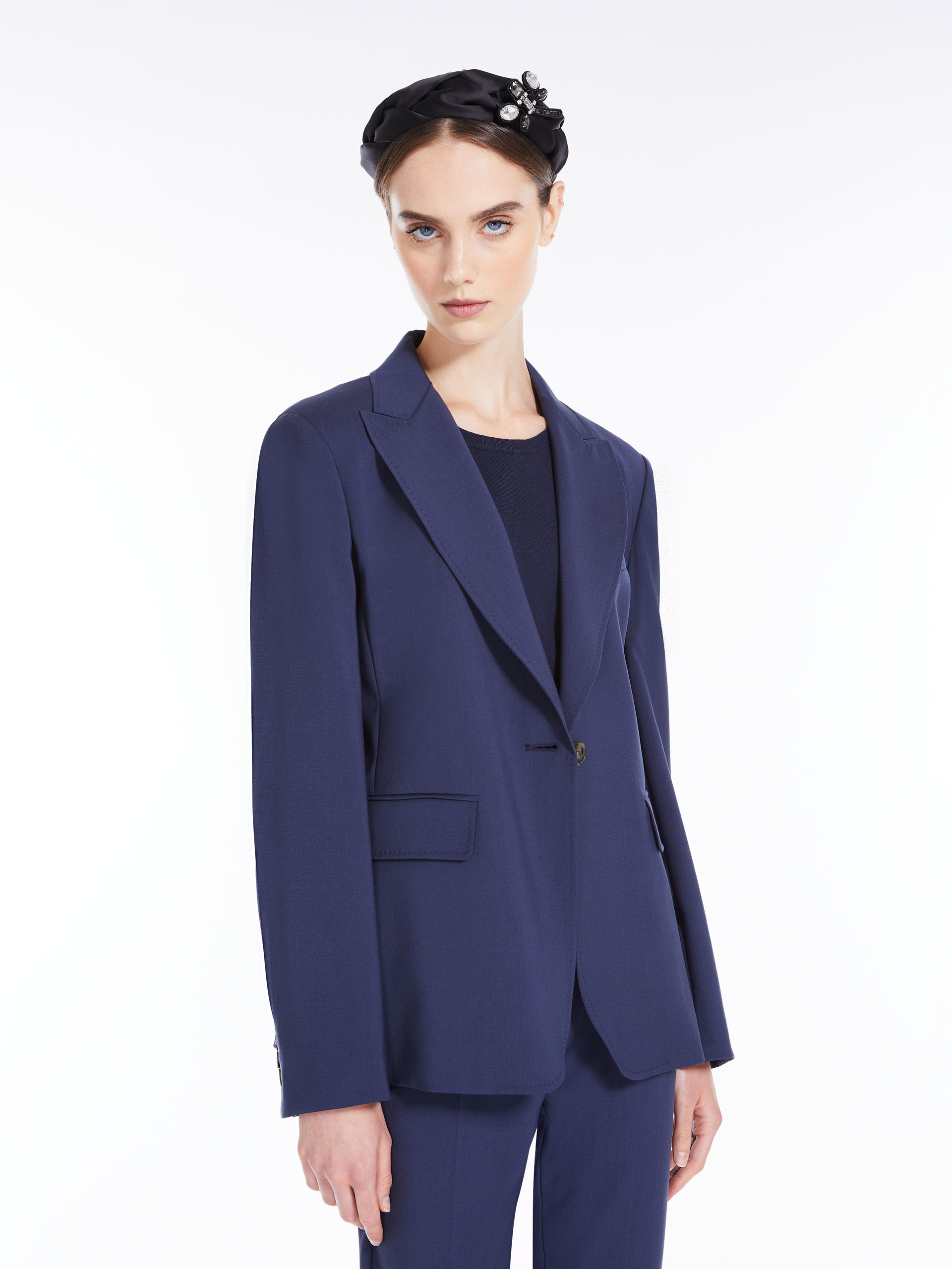 MAX MARA - Wool blazer - NAVY - MAX MARA SALE