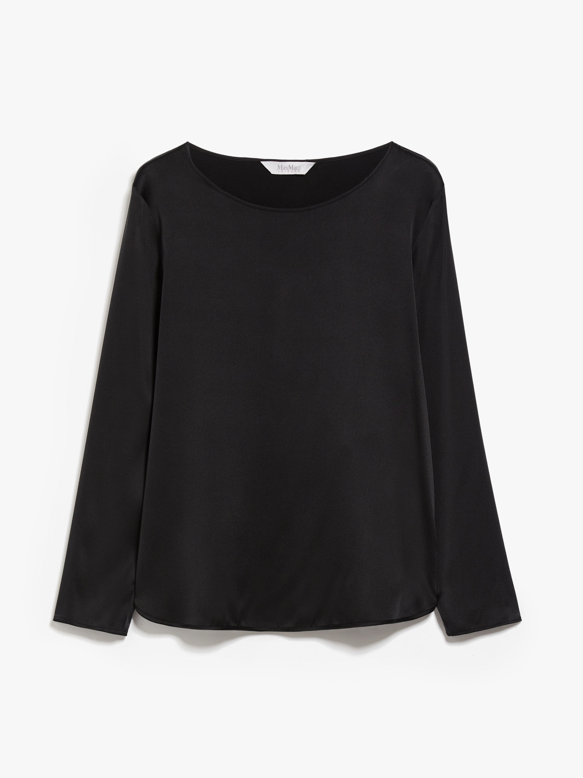 MAX MARA - Silk satin top - BLACK - MAX MARA SALE