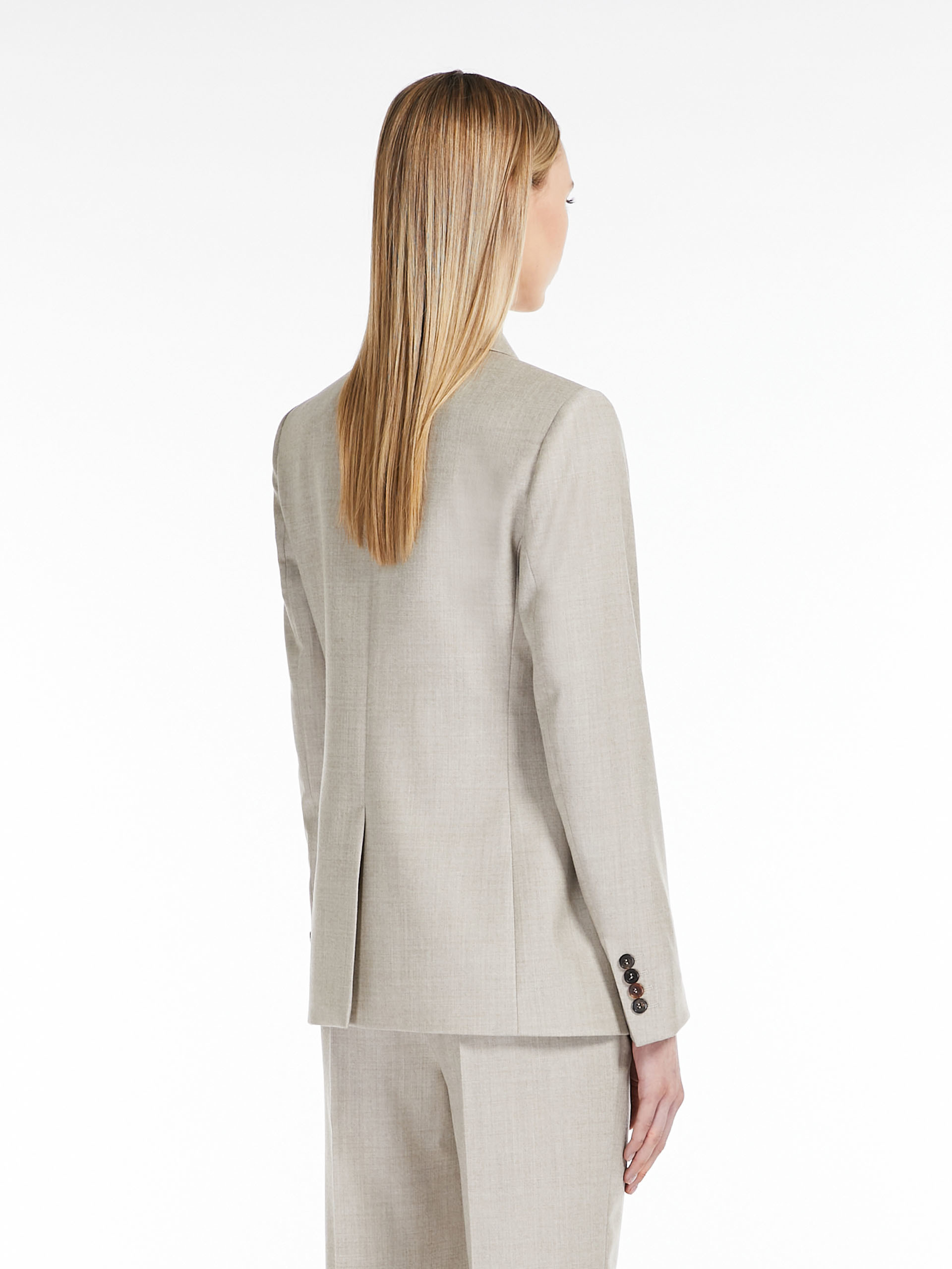 MAX MARA - Wool flannel blazer - BEIGE - MAX MARA SALE