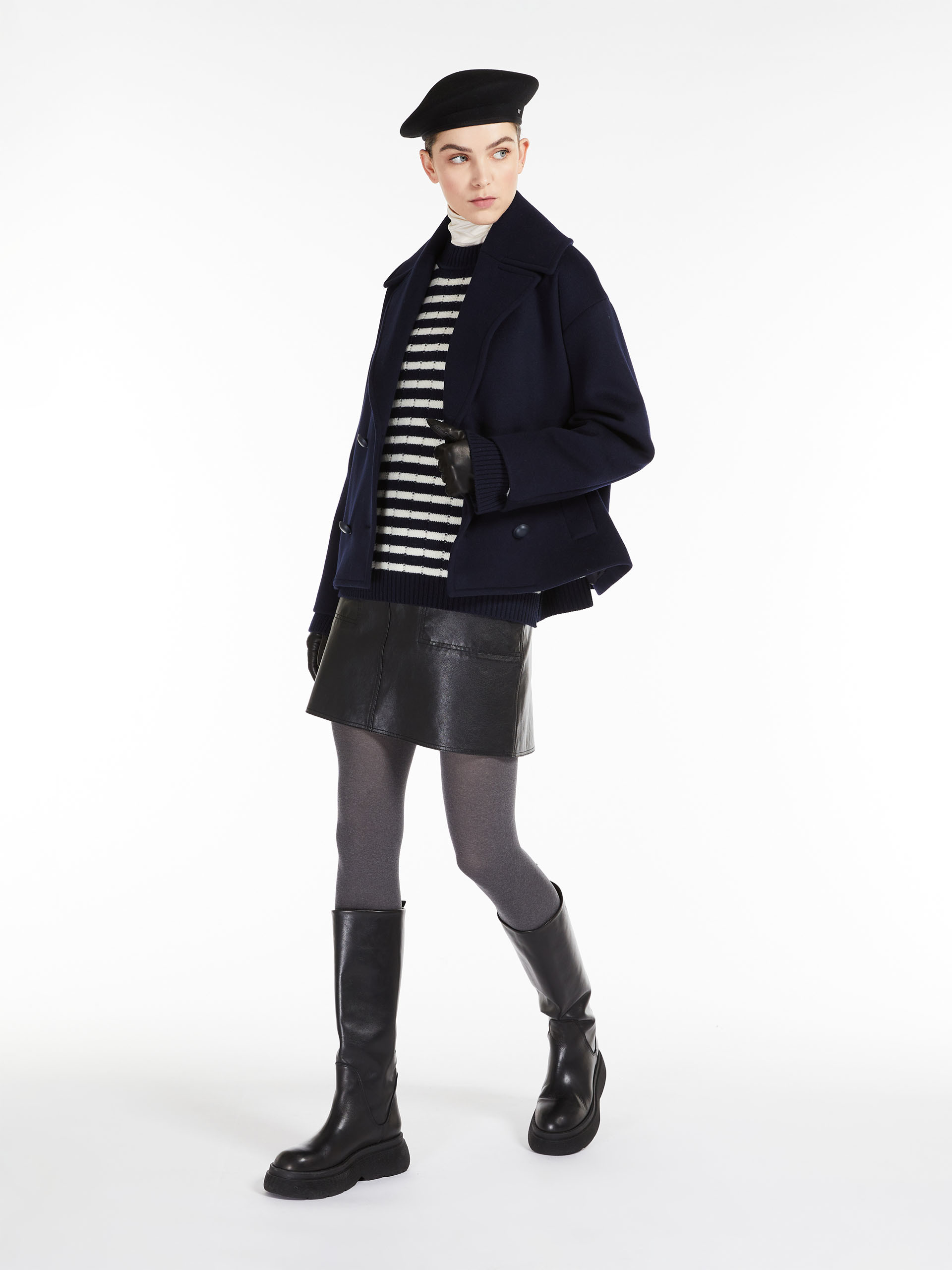 MAX MARA - Wool yarn sweater - NAVY - MAX MARA SALE