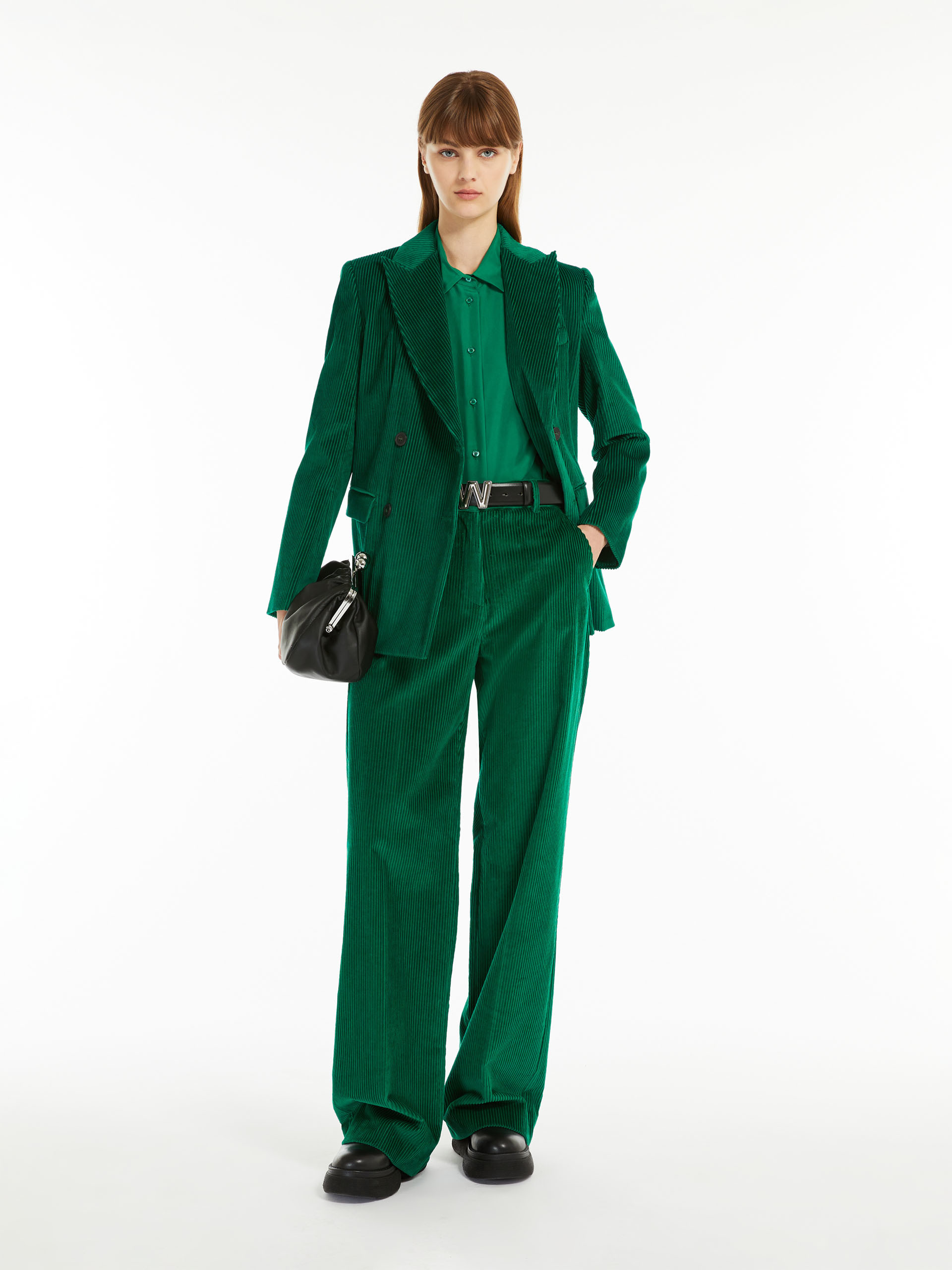 MAX MARA -Silk shirt - EMERALD - MAX MARA SALE