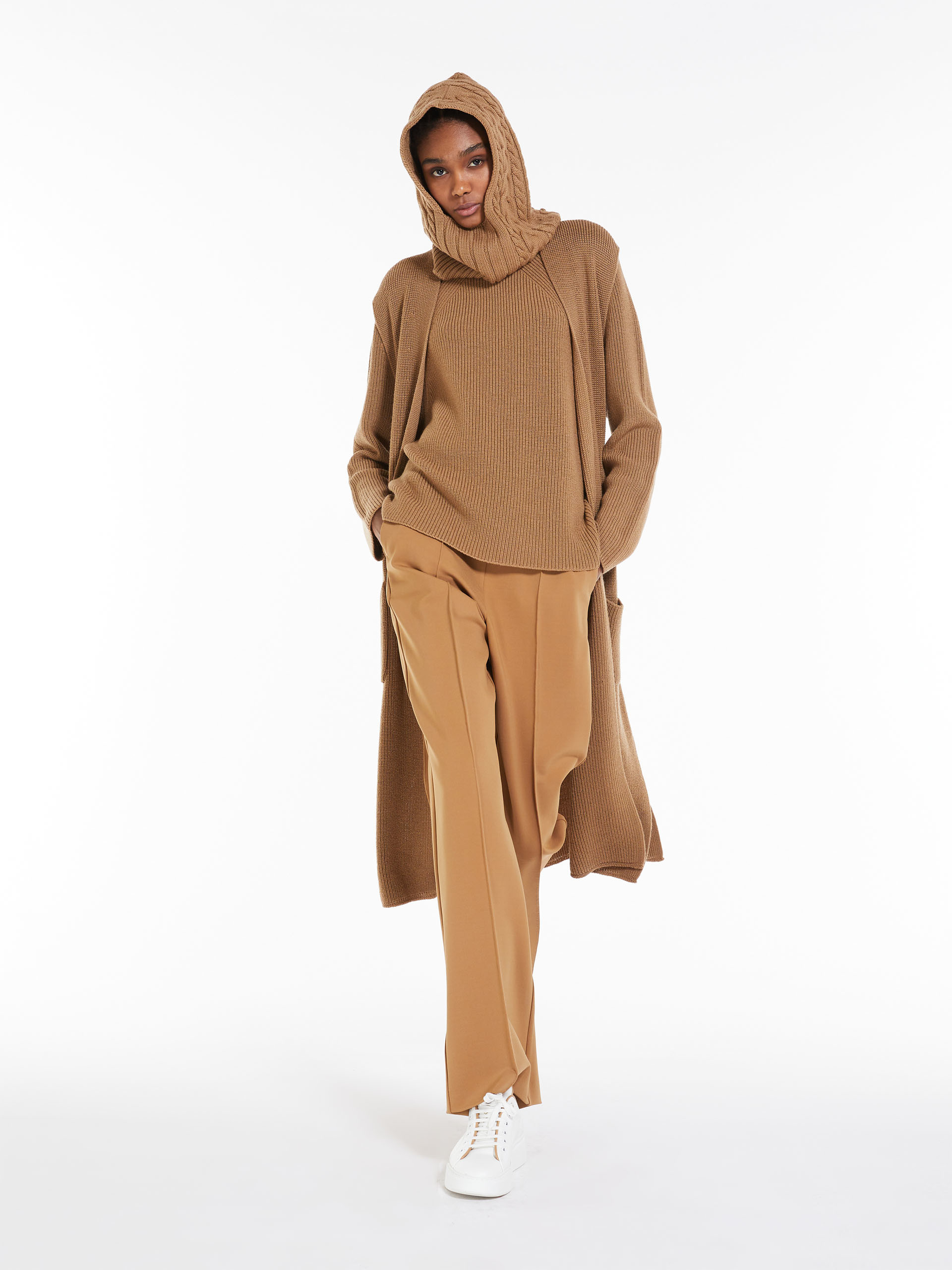 MAX MARA - Wool knit jumper - CAMEL - MAX MARA SALE