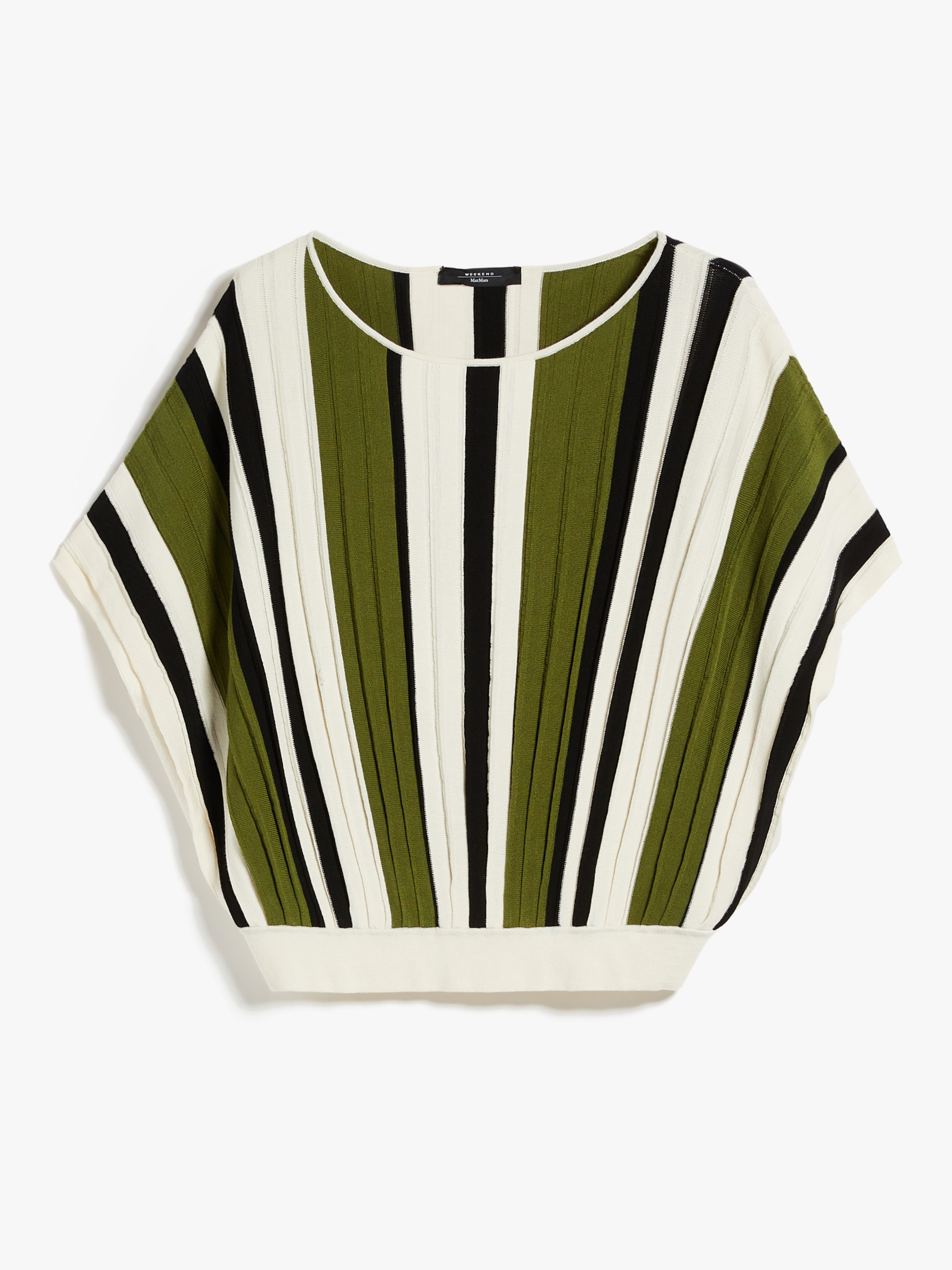 MAX MARA - Pleated top in viscose yarn - GREEN - MAX MARA SALE