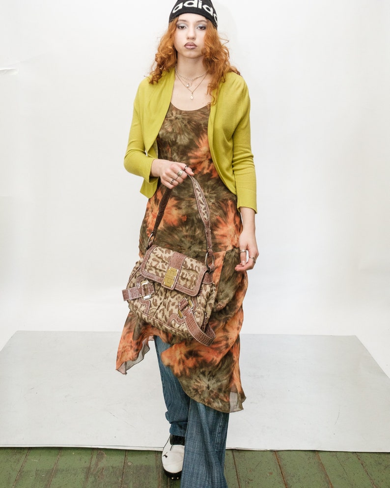 Vintage Y2K adorable tiny soft cardigan in citrus yellow