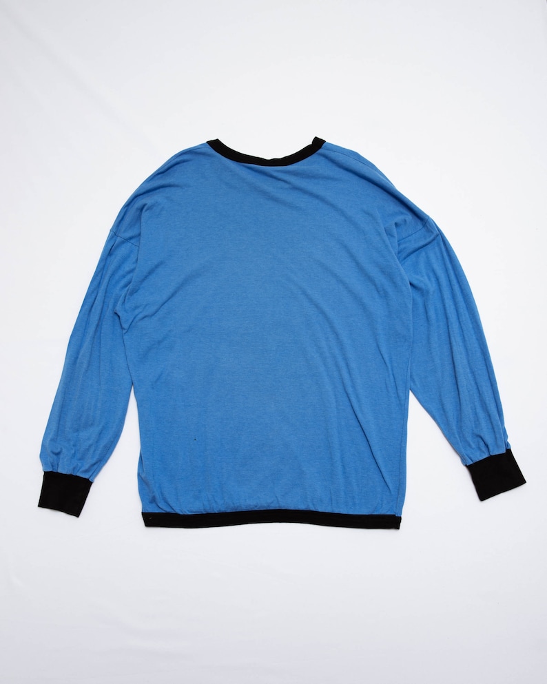 Vintage 90s Pullover Blue Finish Hockey Sweatshirt M