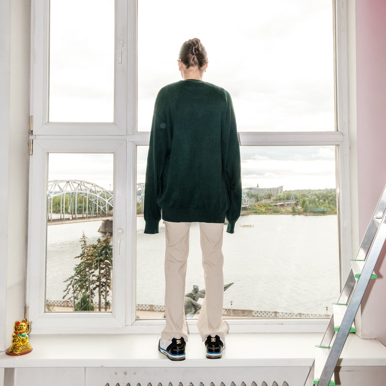 90s Vintage cozy grandma oversized jumper