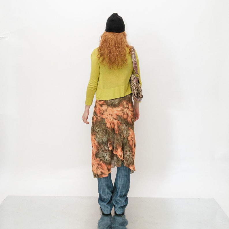 Vintage Y2K adorable tiny soft cardigan in citrus yellow