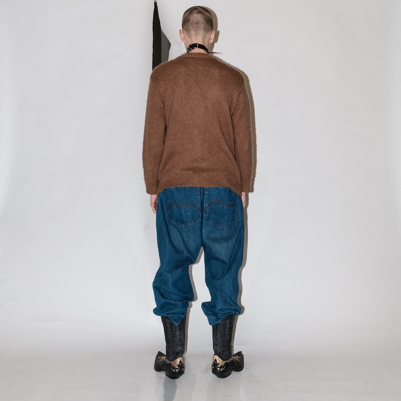 90s Vintage adorable cottage print cardigan in muted tones