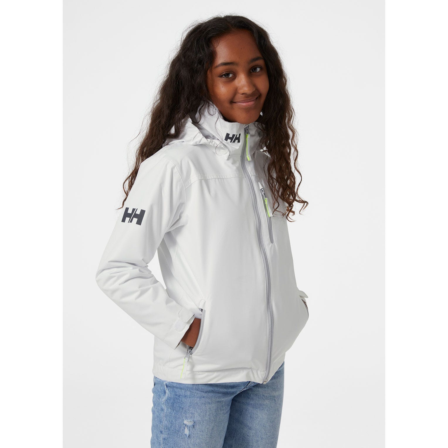 JUNIORS' CREW MIDLAYER SAILING JACKET