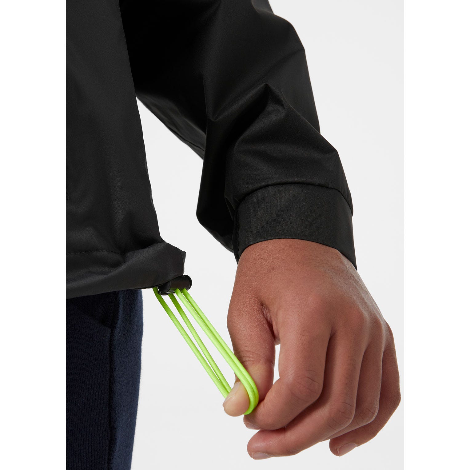 JUNIORS' ACTIVE STRIPE RAIN JACKET