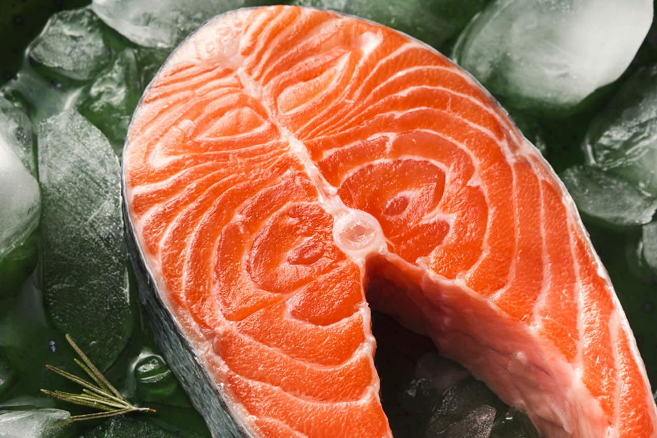 Troll Caught Red King Salmon Steaks | 10 lbs.