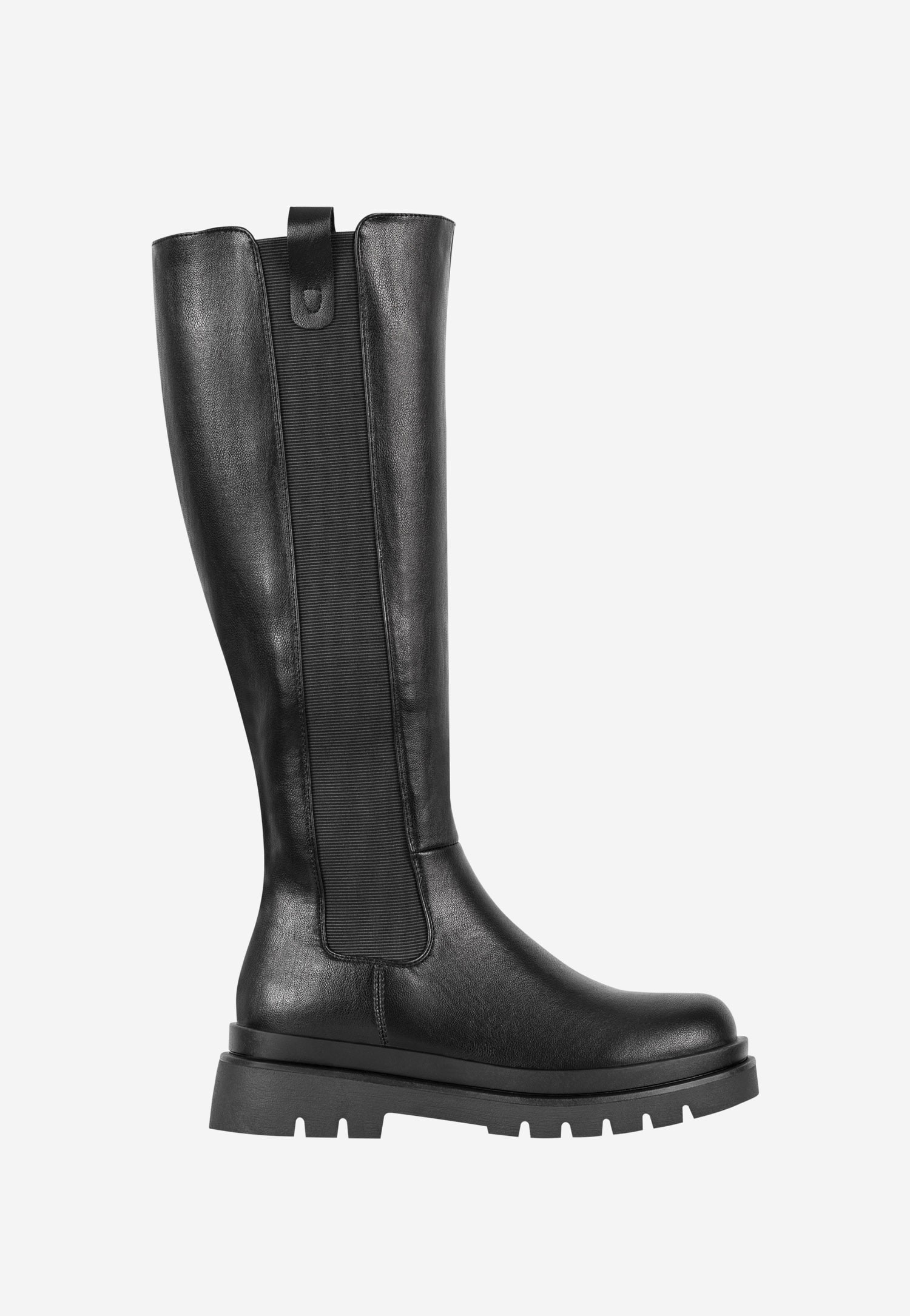 WJS czarne kozaki damskie typu sztyblety