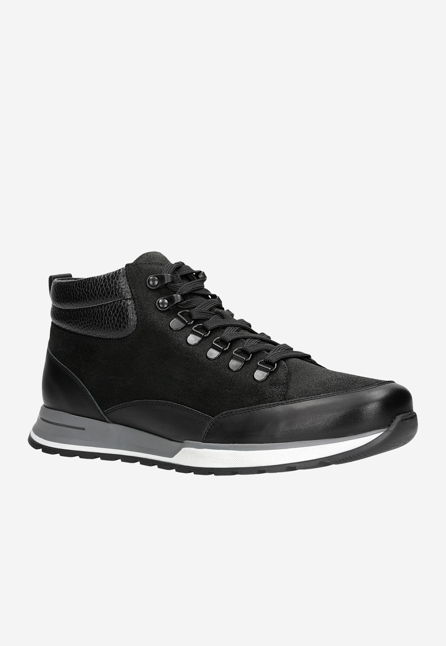 Czarne trzewiki męskie typu sneakers