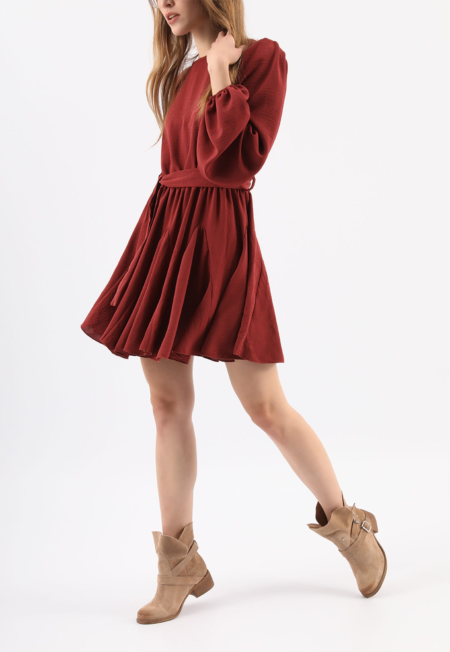 Czarne wsuwane botki damskie