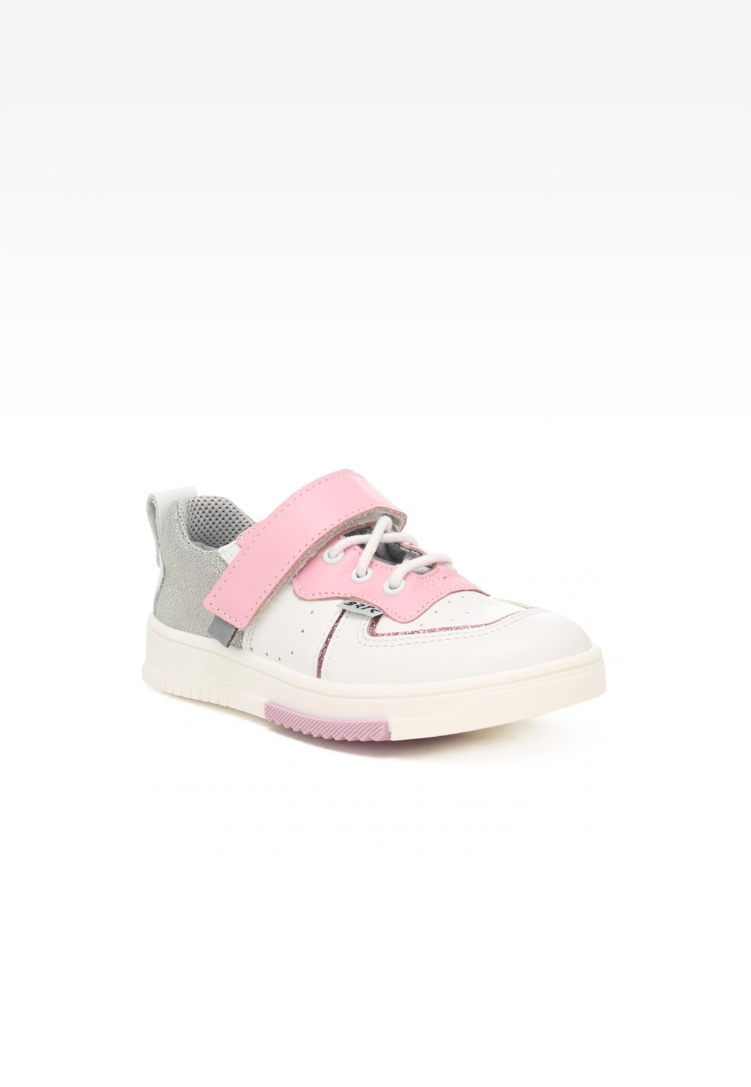 Półbuty BARTEK 15302014, dla dziewcząt, biało-różowy