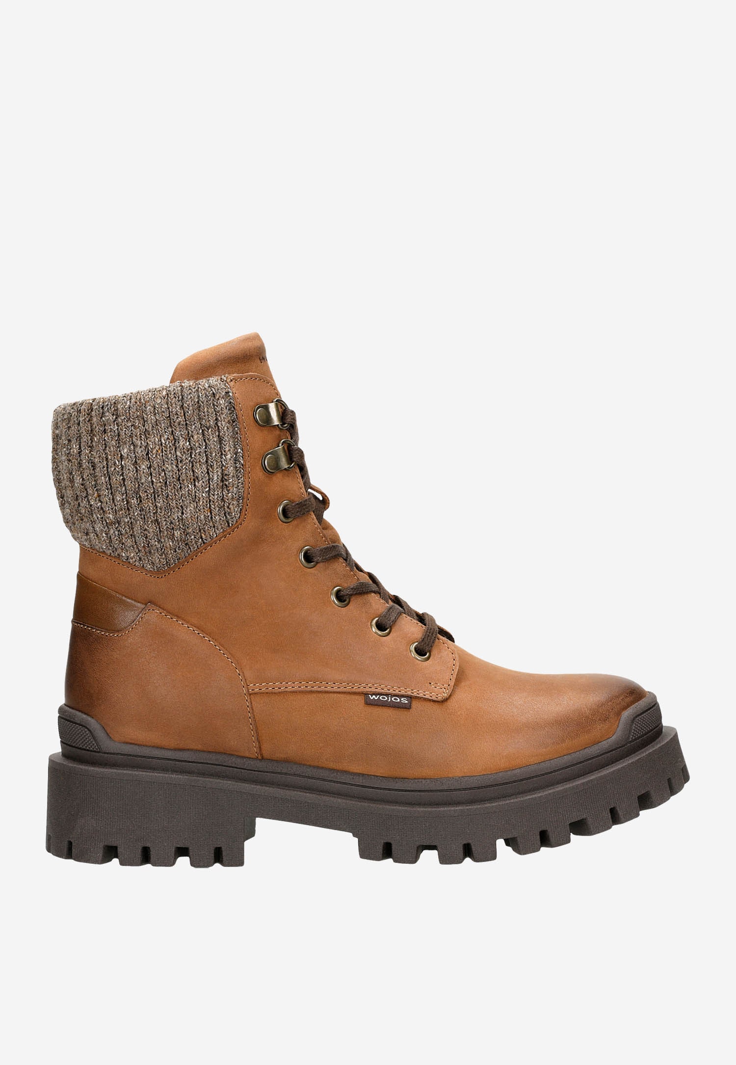 Czarne workery damskie ze skarpetą