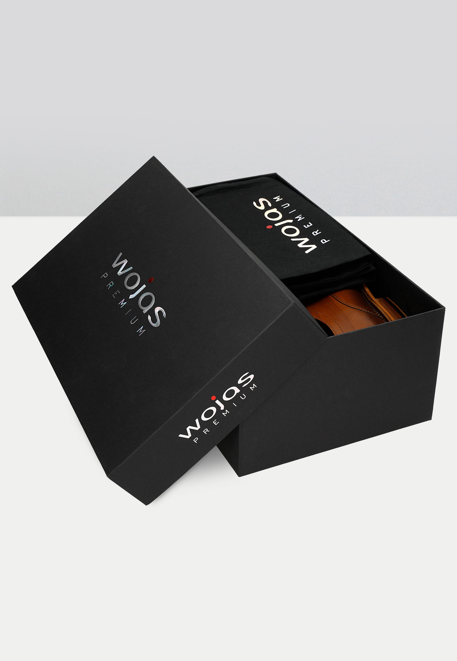 PREMIUM półbuty męskie wizytowe ze skórzaną podeszwą