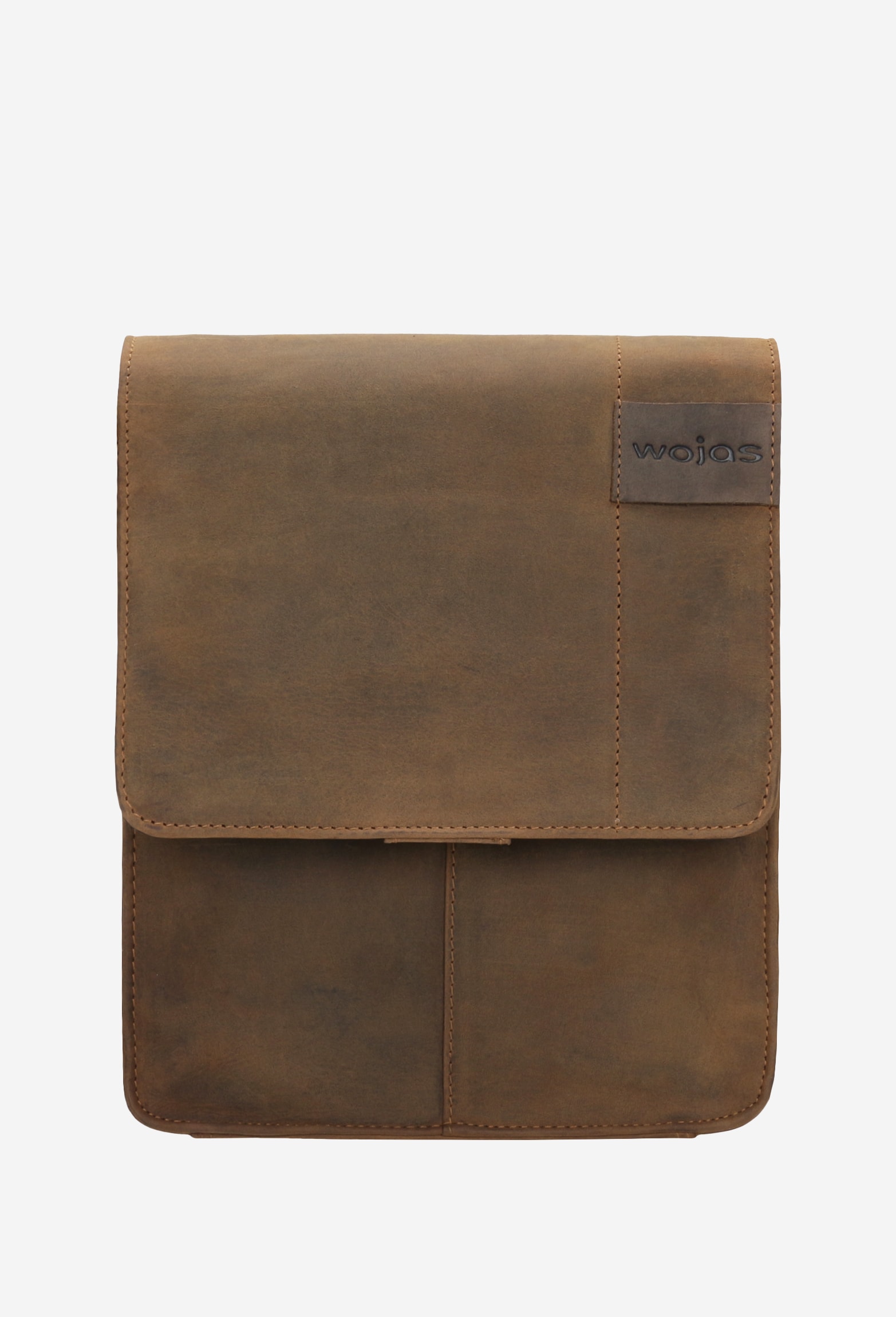 Mała brązowa torba męska ze skóry crazy horse