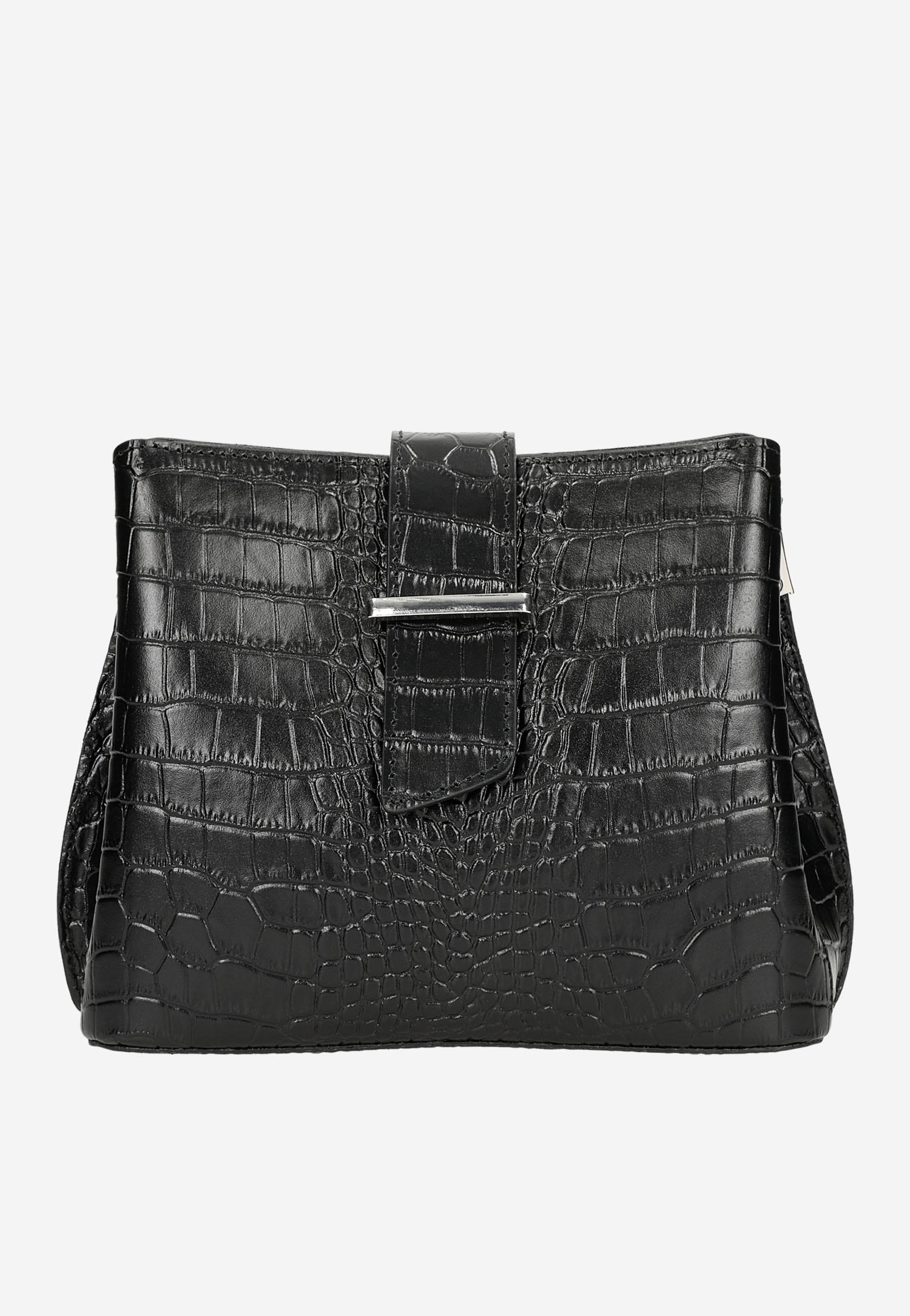 Beżowy kuferek damski ze skóry licowej