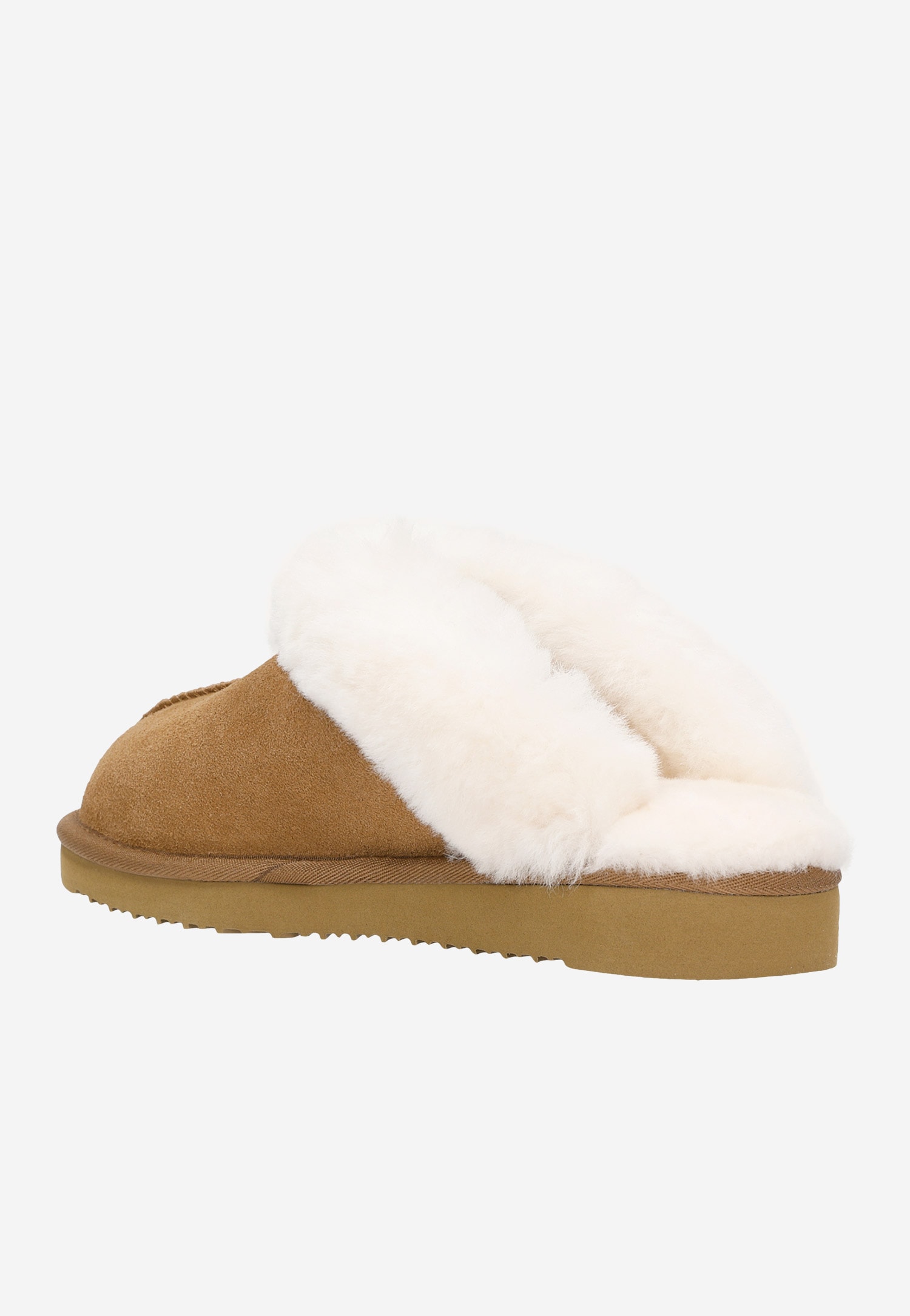 Kapcie RELAKS jasnobrązowe z wełną merino