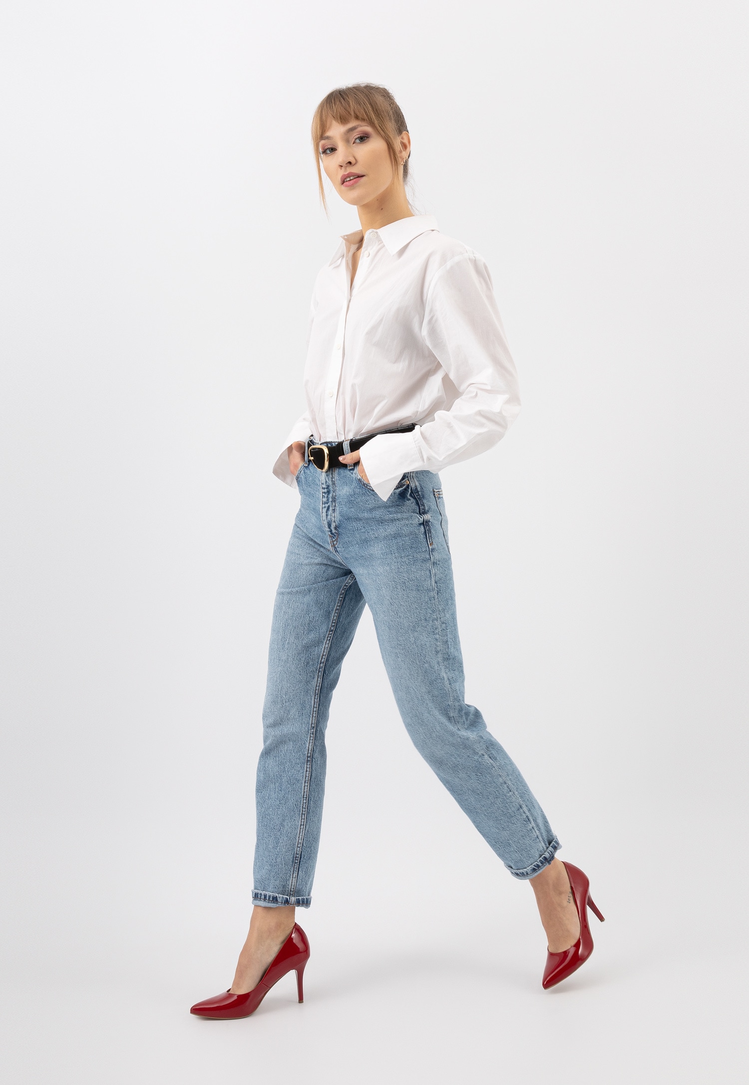 Czarne czółenka damskie