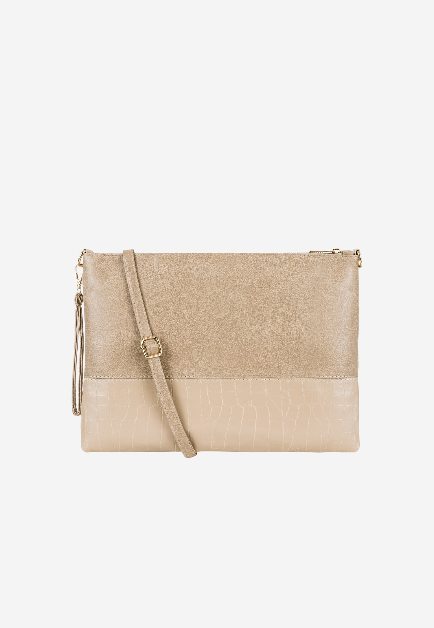 WJS beżowe pikowane etui