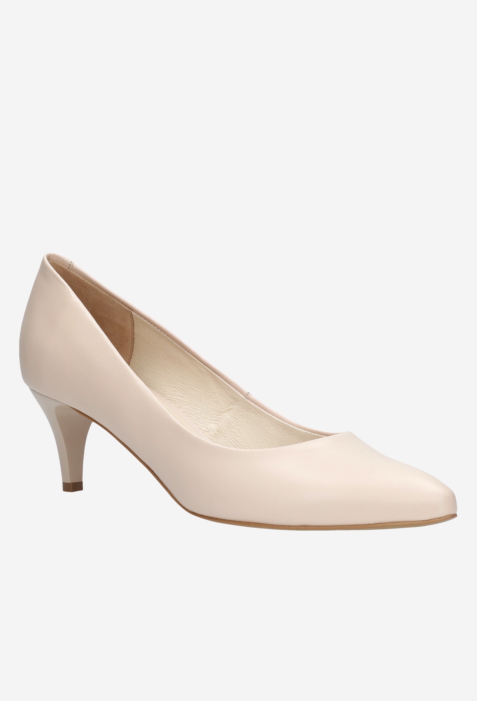 Czarne klasyczne czółenka damskie ze skóry licowej