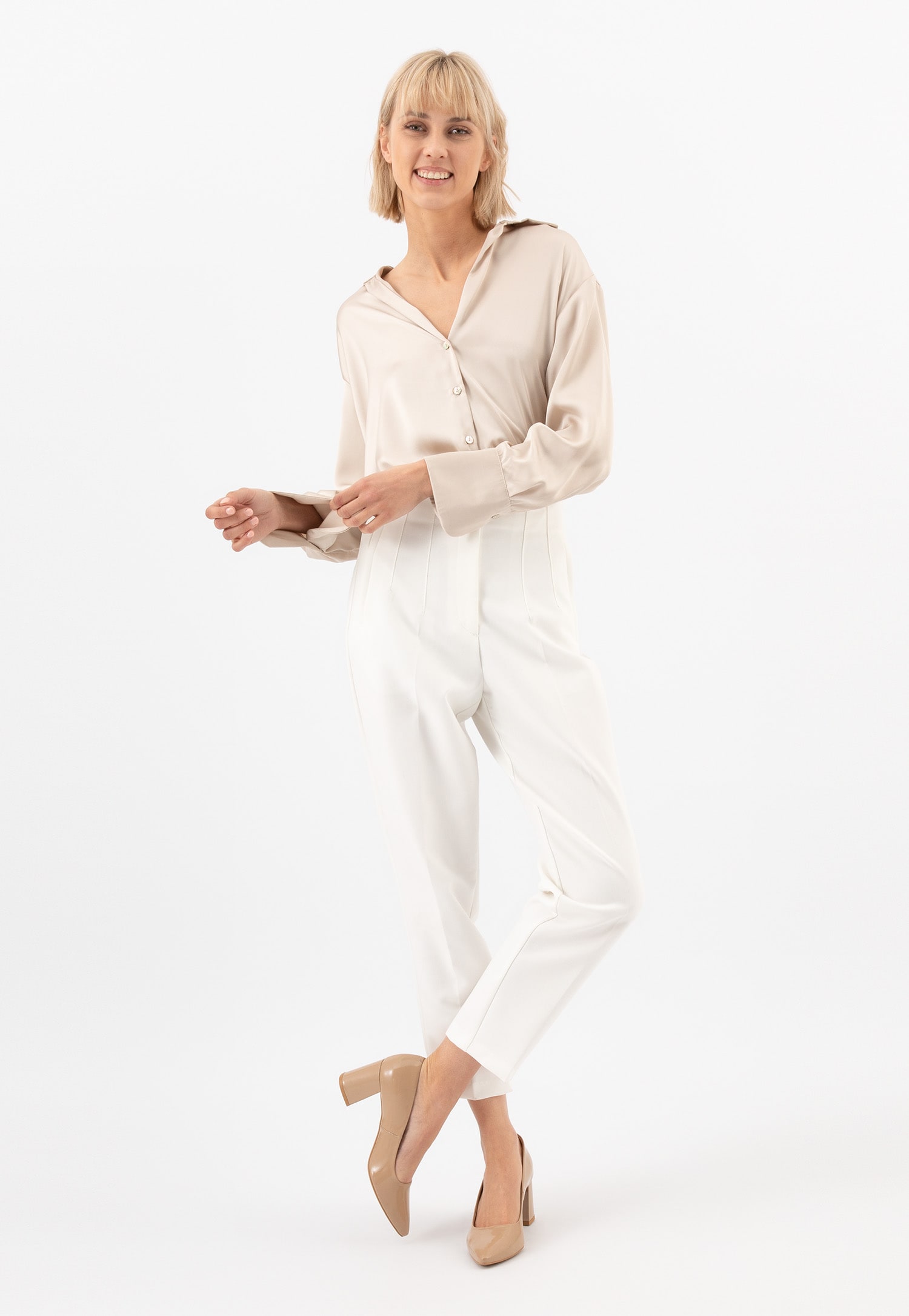 Czarne skórzane czółenka damskie z noskiem w szpic