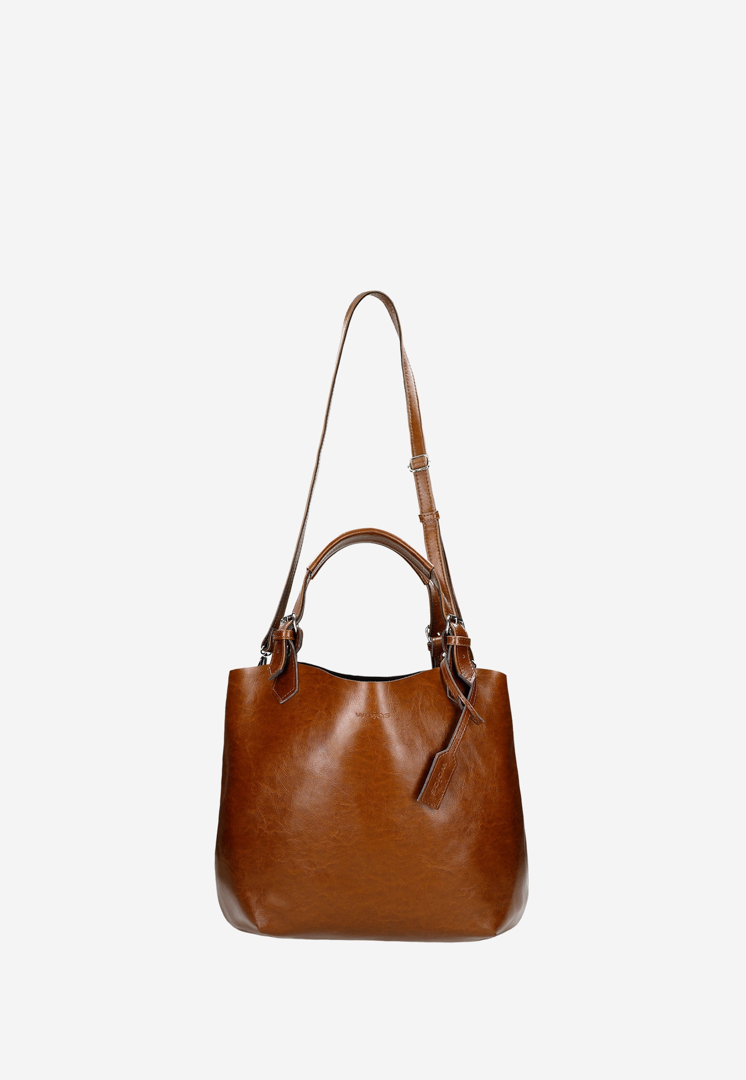 Duża brązowa shopperka damska